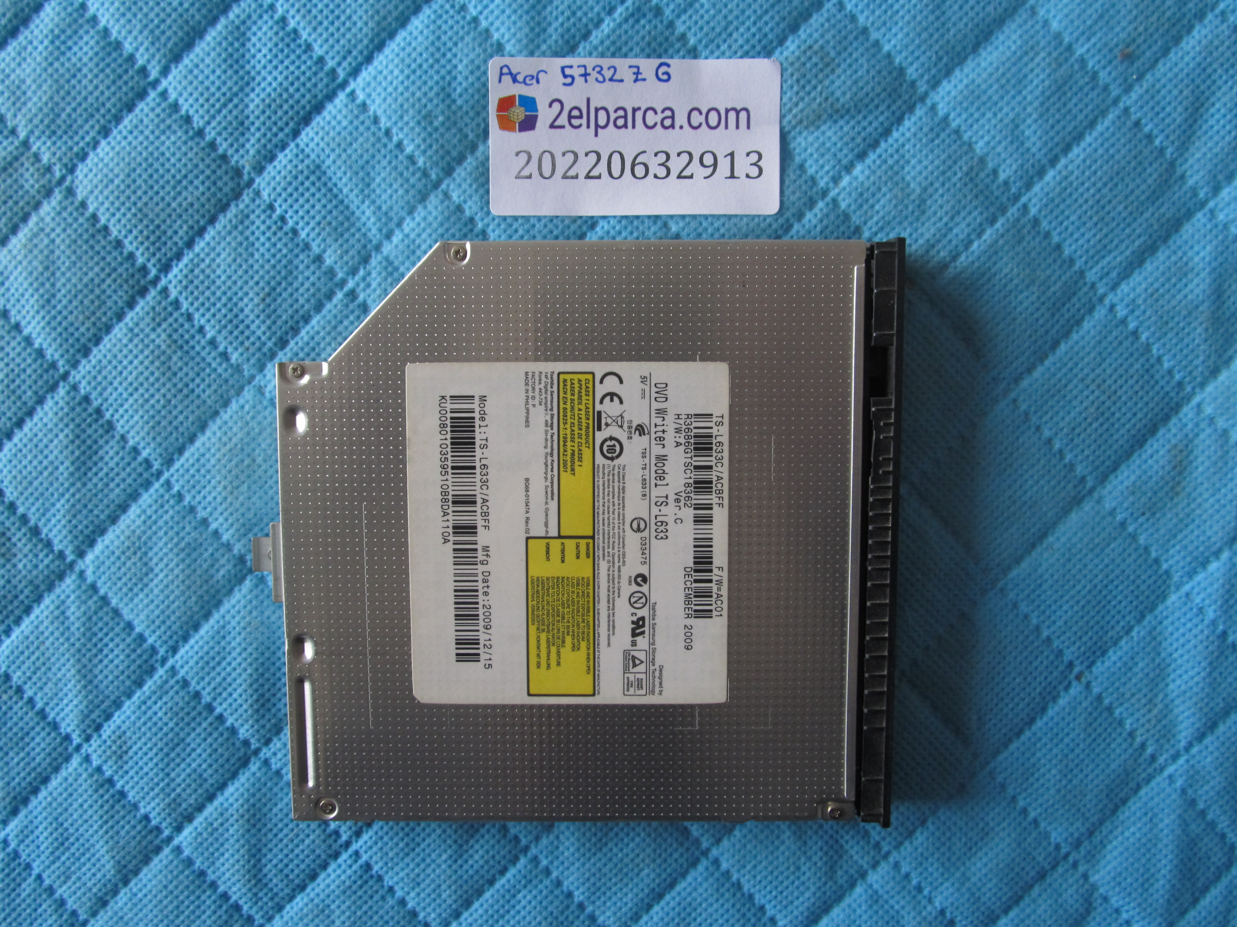 ACER Acer 5732zg dvd yazici orjinal ürün küçük görsel 2