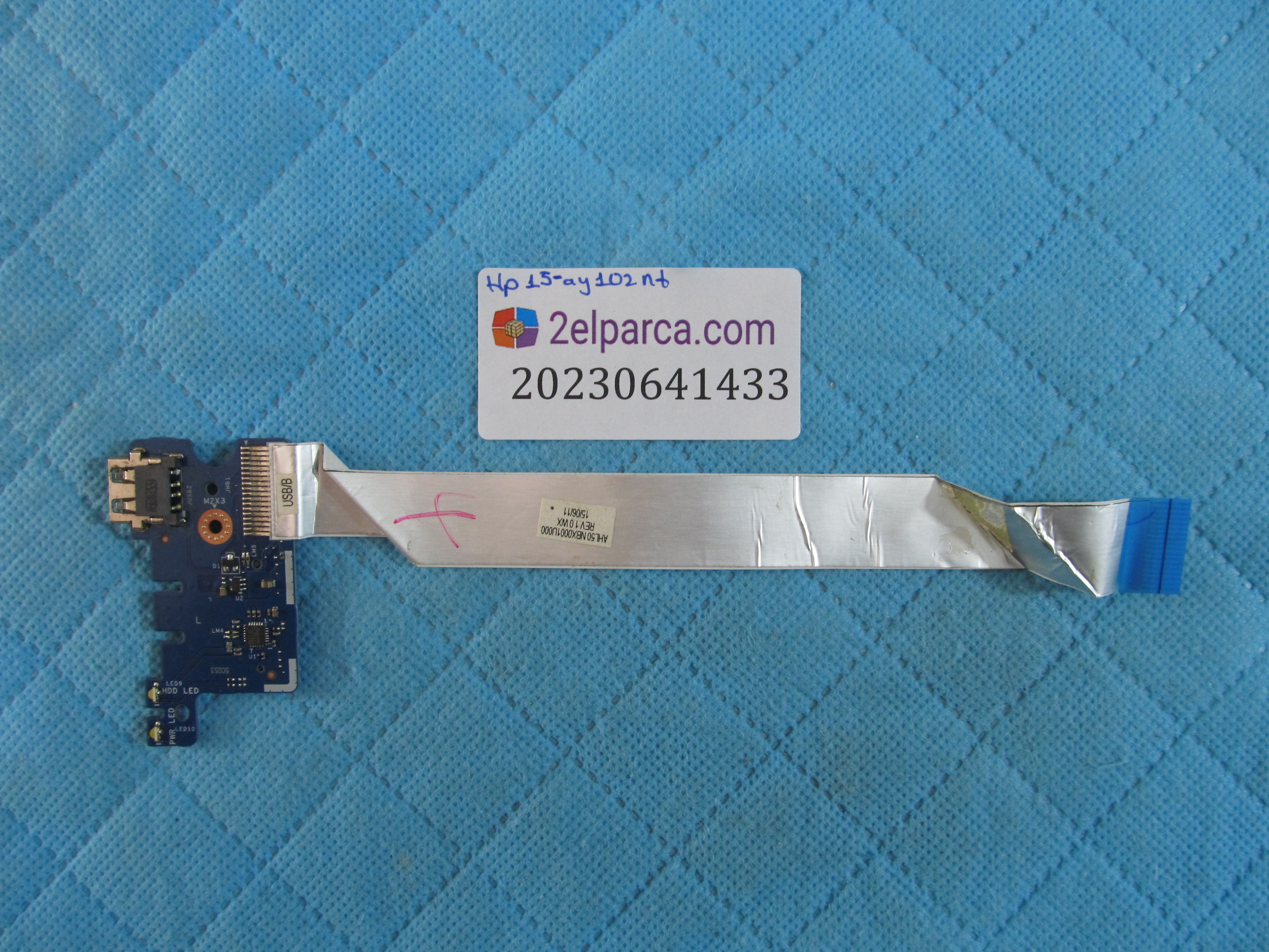 HP Hp 15-ay102nt usb ve kart okuyucu board flex orjinal ürün küçük görsel 2