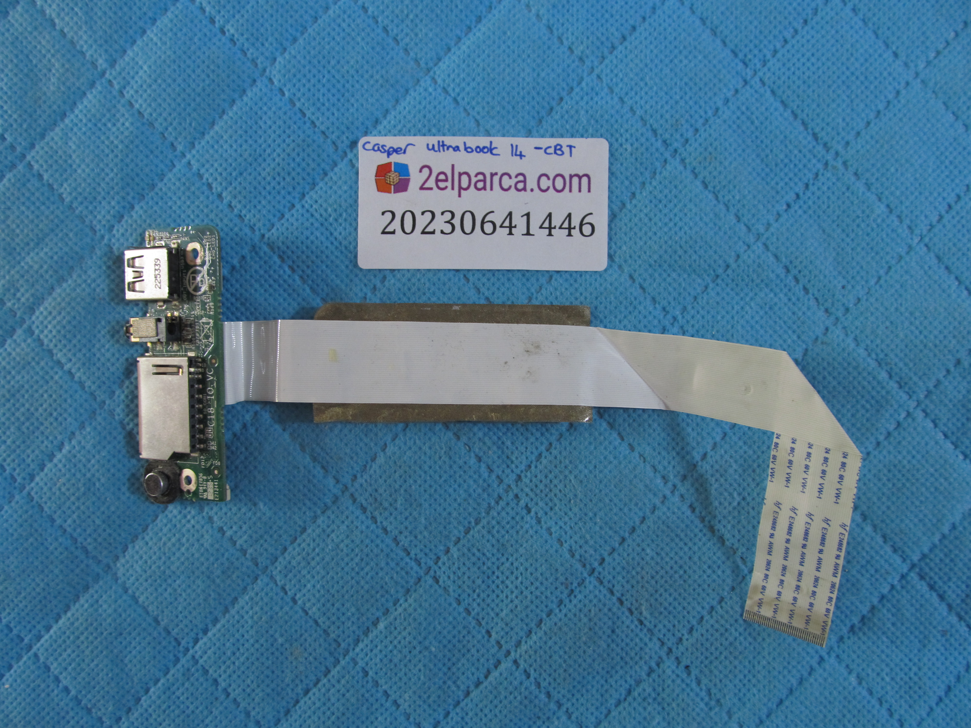 CASPER Casper ultrabook 14-cbt usb ses ve kart okuyucu board flex orjinal ürün küçük görsel 2