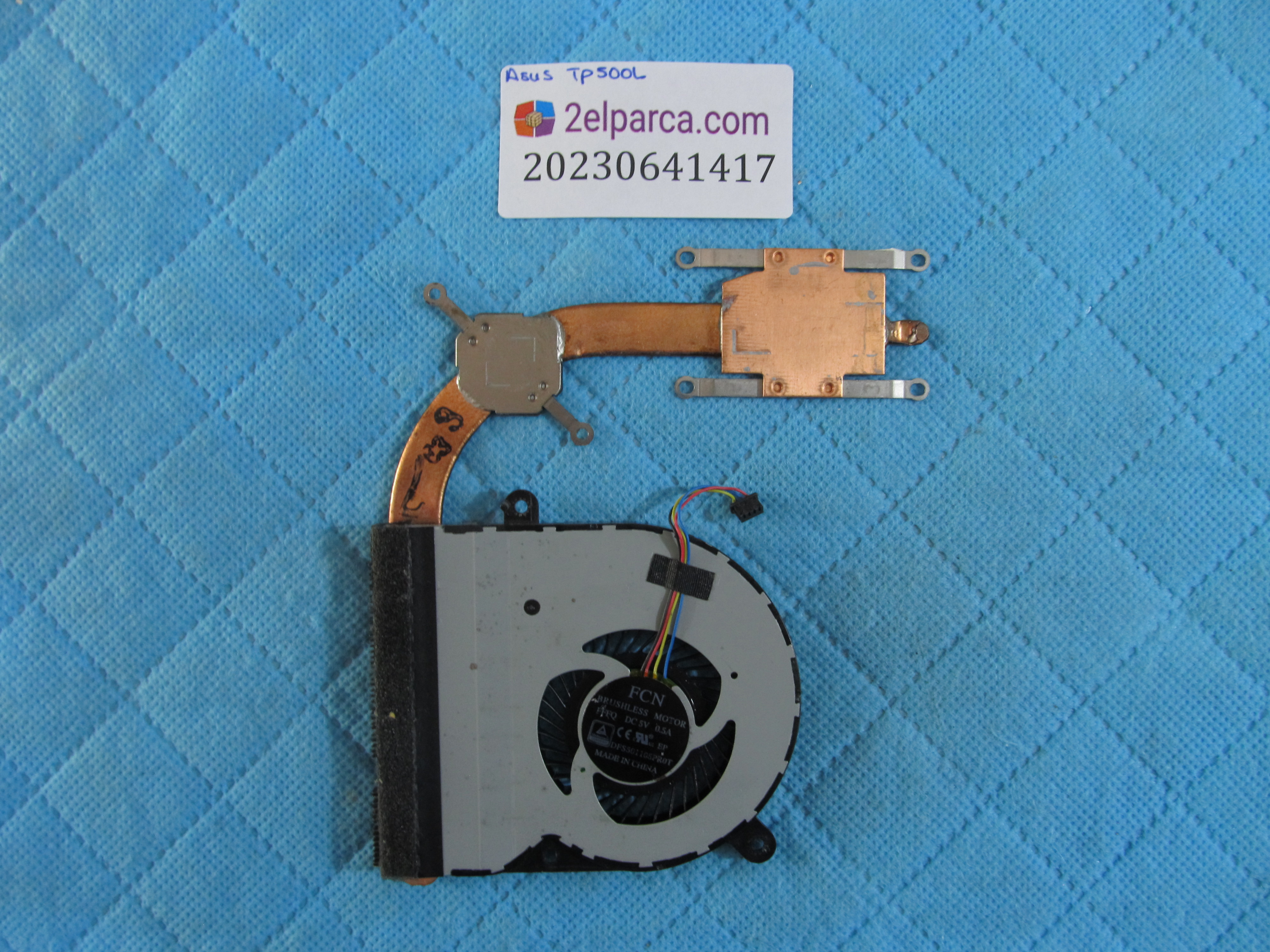 ASUS Asus tp500l fan bakir soğutucu (heatsink) orjinal ürün küçük görsel 2