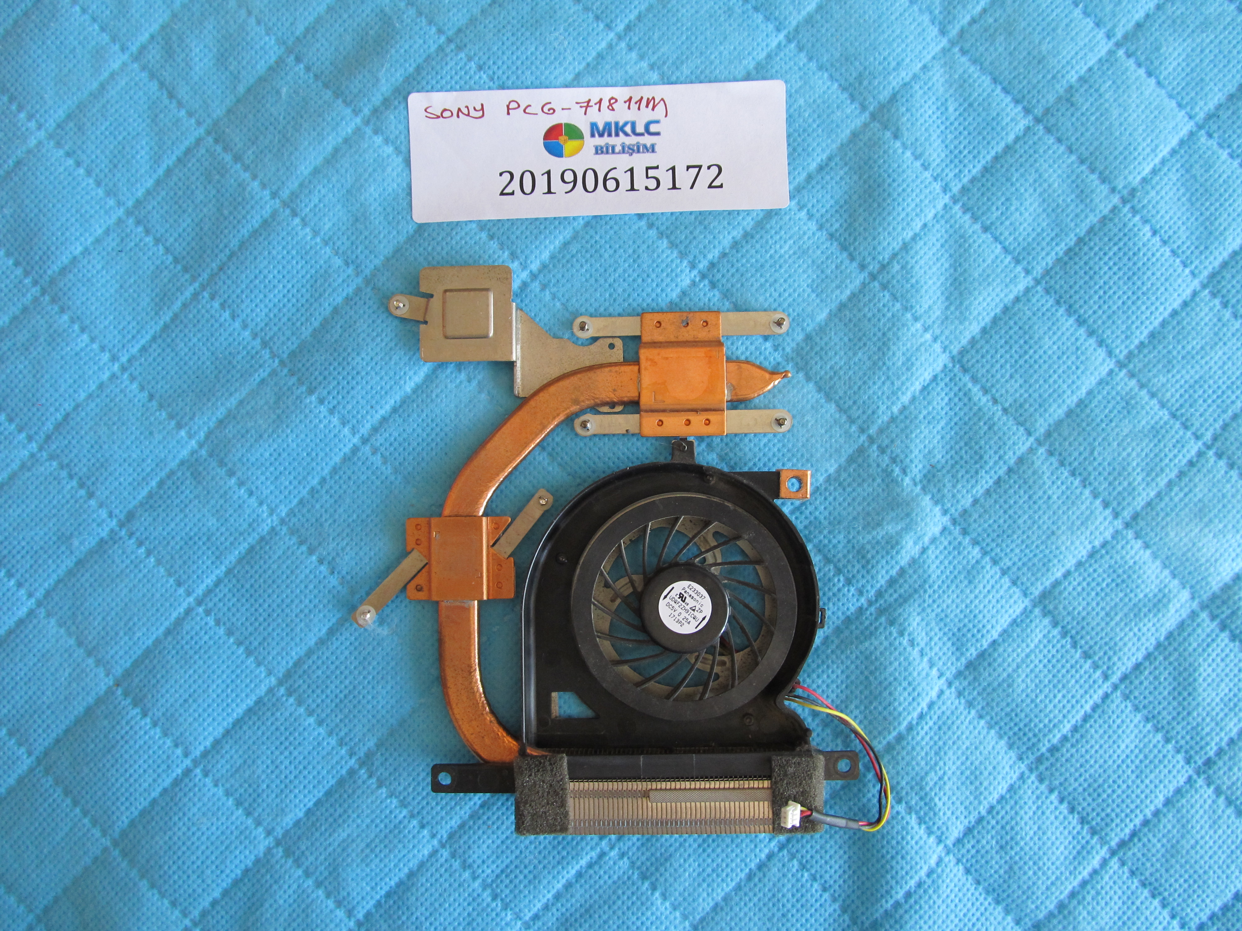 SONY Sony pcg-71811m fan bakir soğutucu (heatsink) orjinal ürün küçük görsel 2