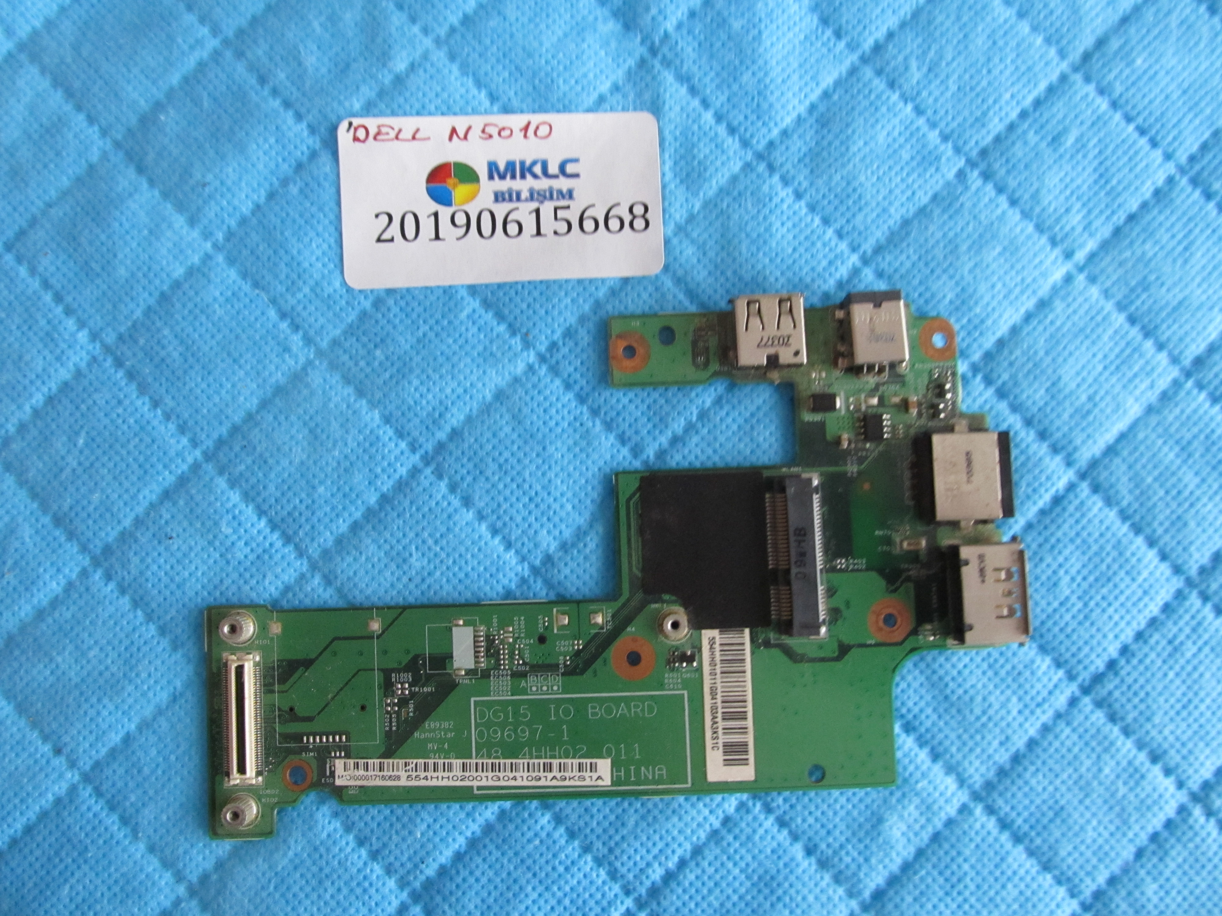 Dell n5010 usb-ethernet ve ses karti dc board orjinal ürün