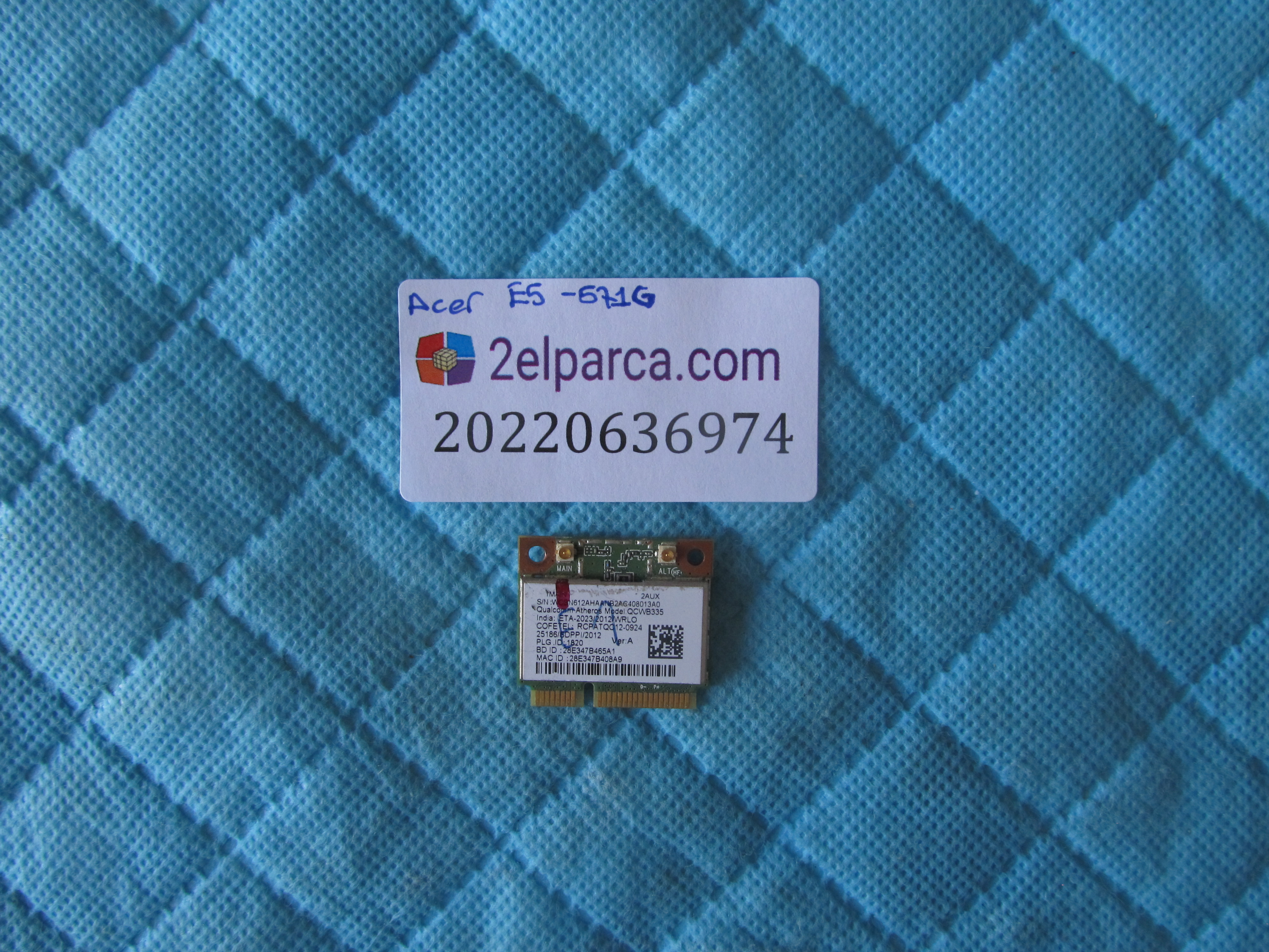 Acer e5-571g wifi karti orjinal ürün