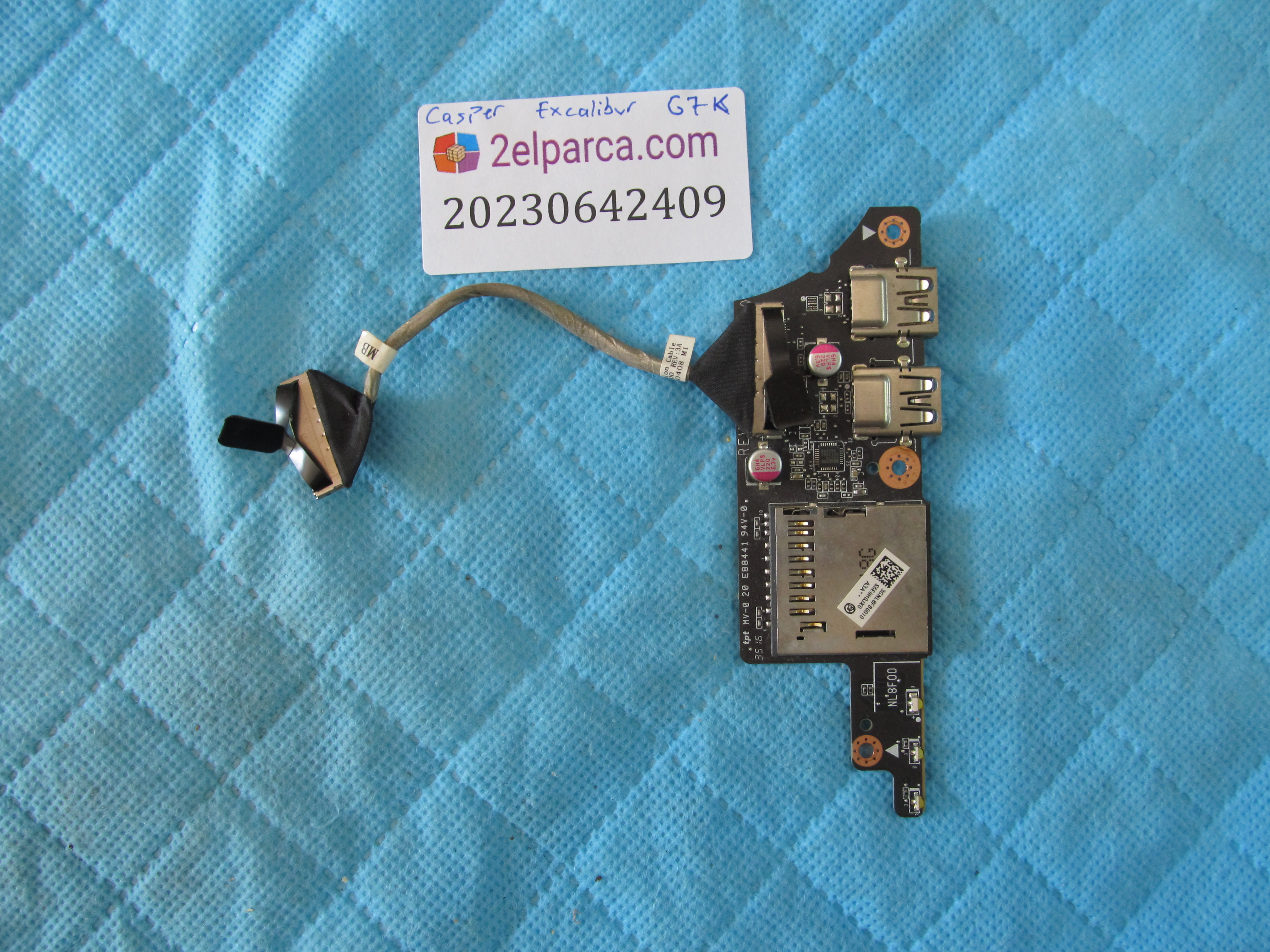 CASPER Excalibur g7k usb port flex dahil orjinal ürün küçük görsel 2