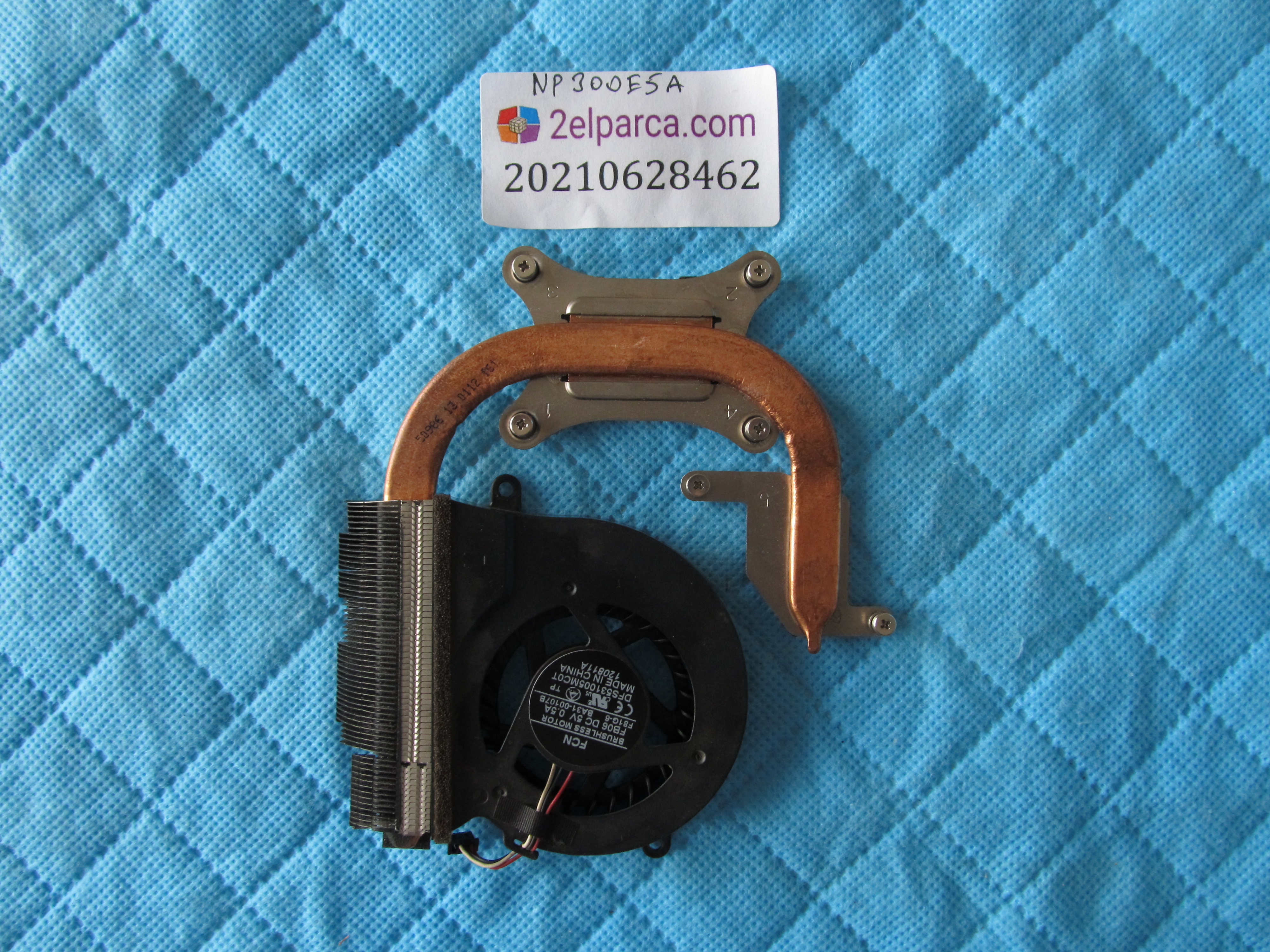 Samsung np300e5a fan bakir soğutucu (heatsink) orjinal ürün