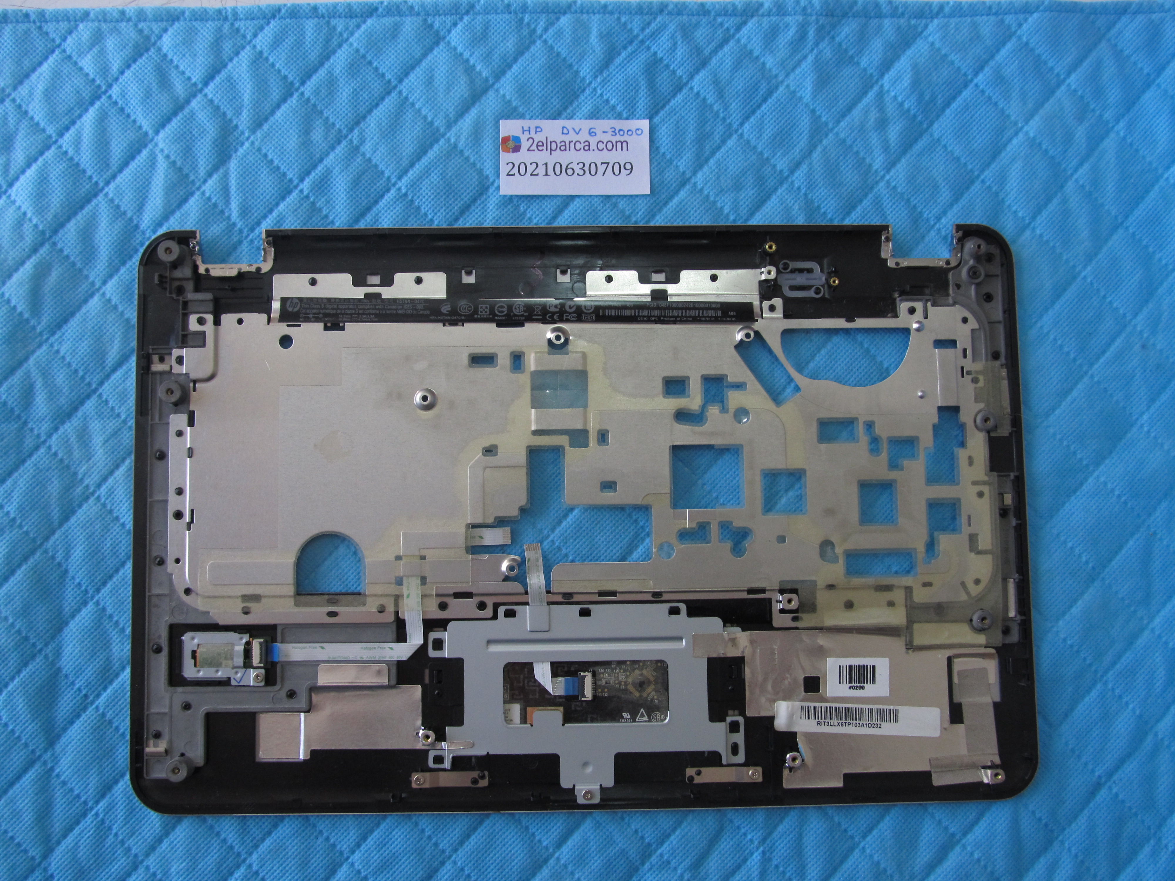 HP Hp dv6-3000 üst kasa touch kasa küçük görsel 2