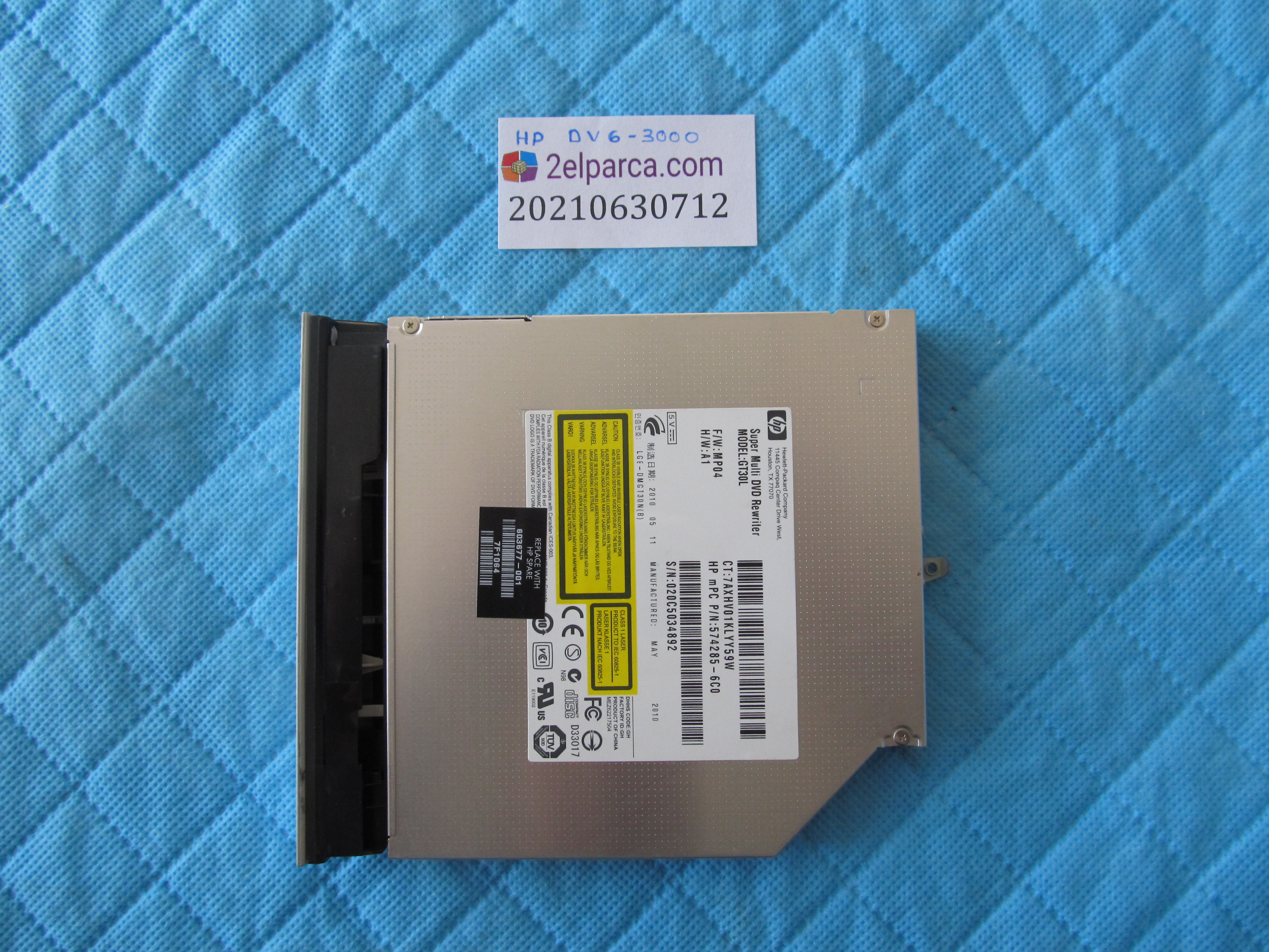 HP Hp dv6-3000 dvd sürücü küçük görsel 2