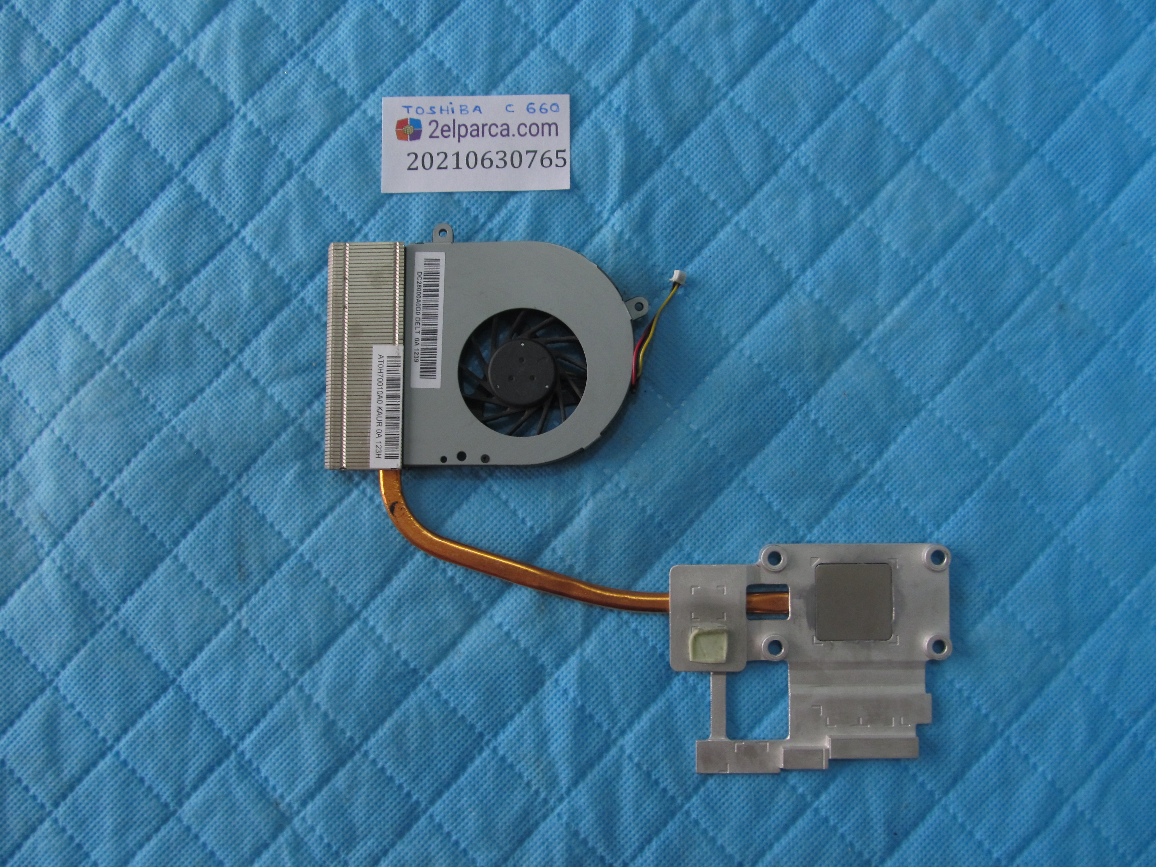 TOSHİBA Toshiba c660 soğutucu fan bakir (heatsink) küçük görsel 2