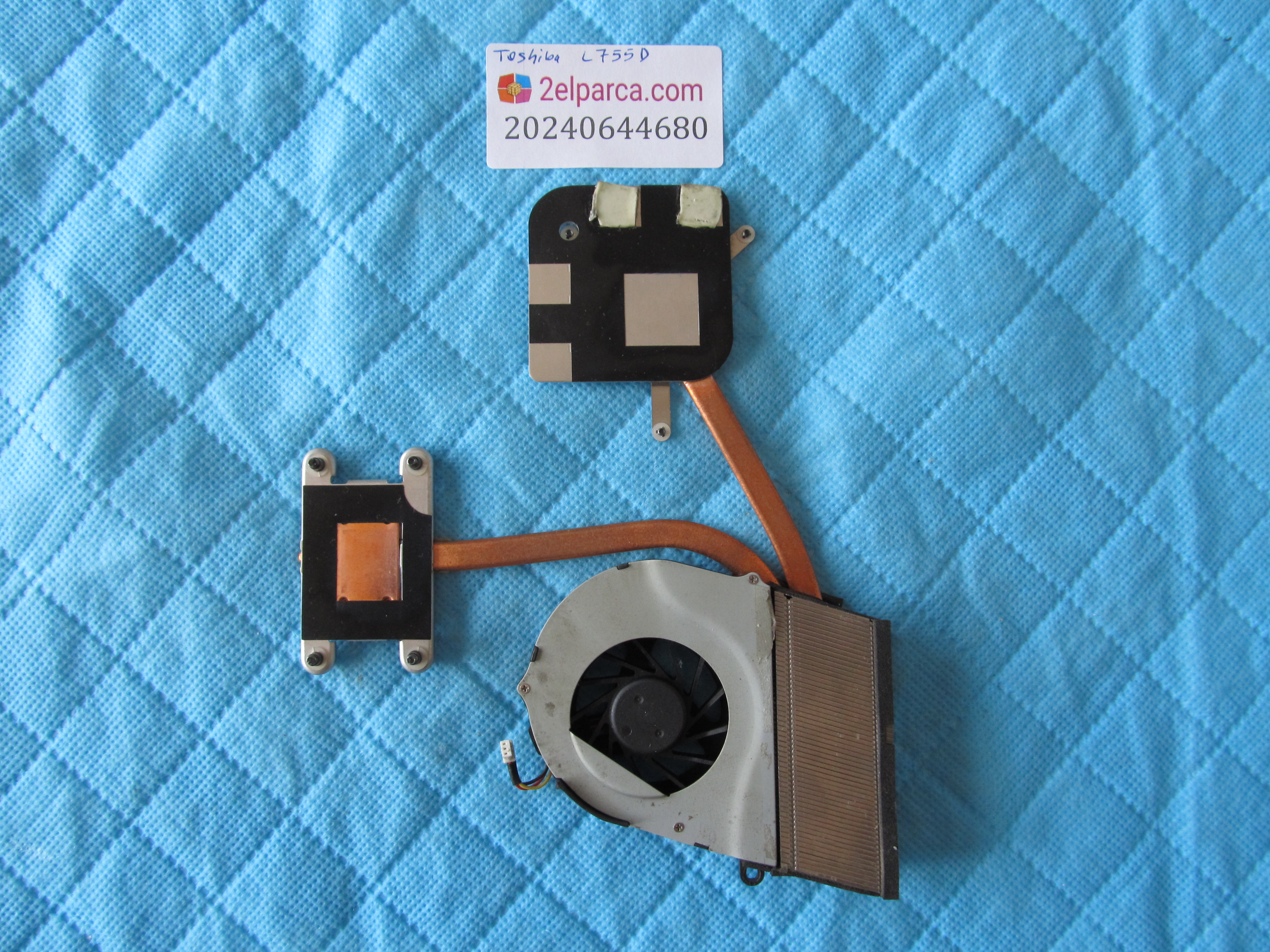 TOSHİBA Toshiba l755d fan soğutucu bakir (heatsink) orjinal ürün küçük görsel 2