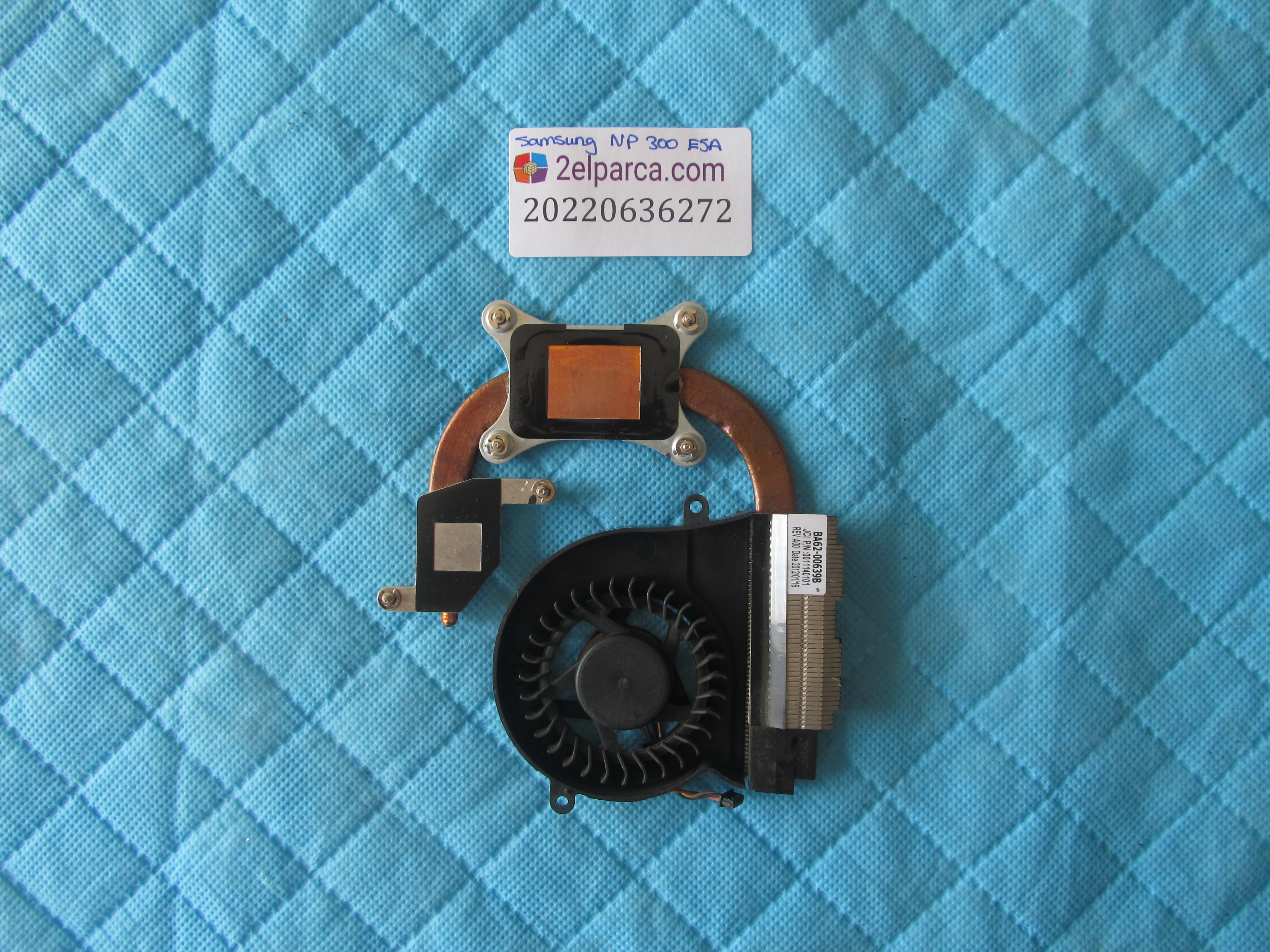 SAMSUNG Samsung np300e fan soğutucu bakir heatsink set orjinal ürün küçük görsel 2