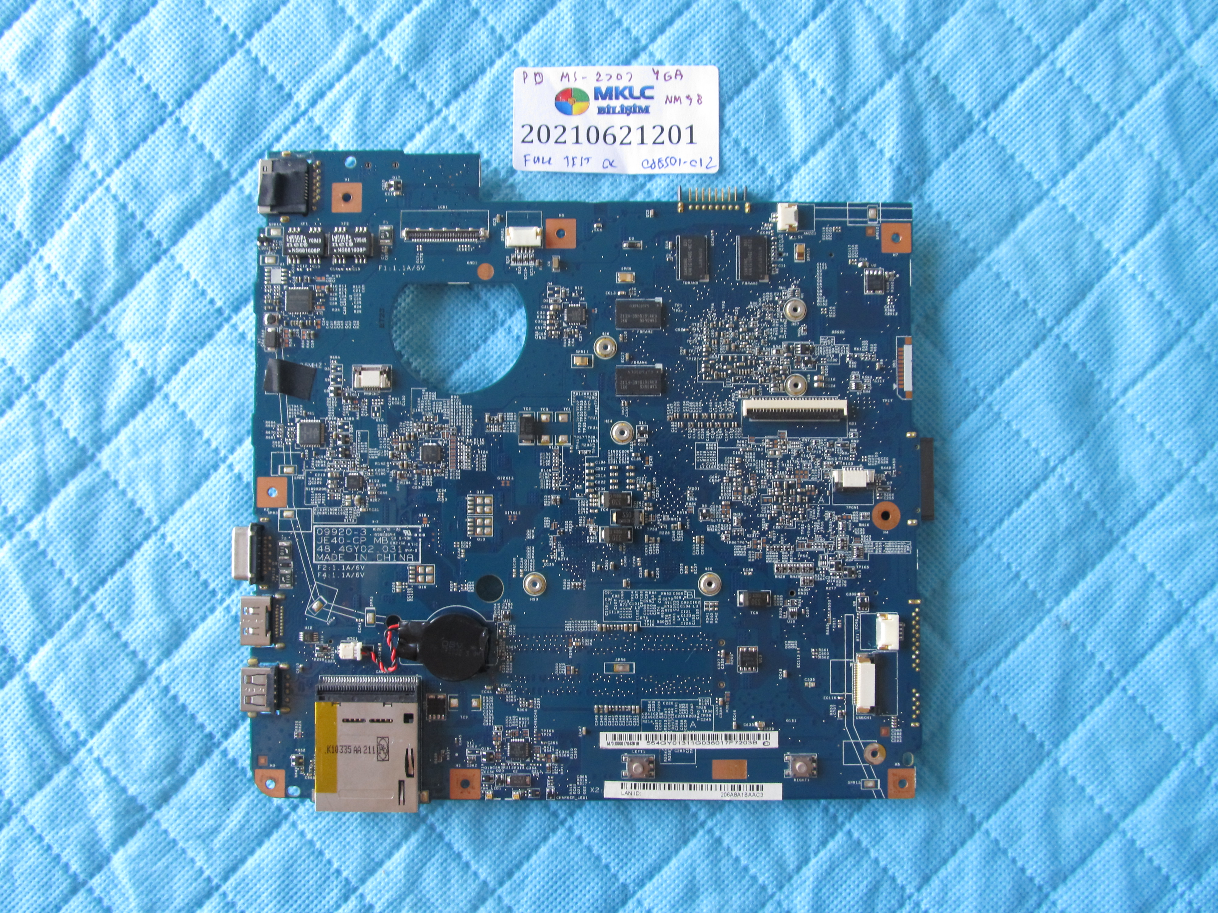 PACKARD BELL Packard bell ms2303 anakart nm98 anakart ekran kartli orjinal sifir küçük görsel 2