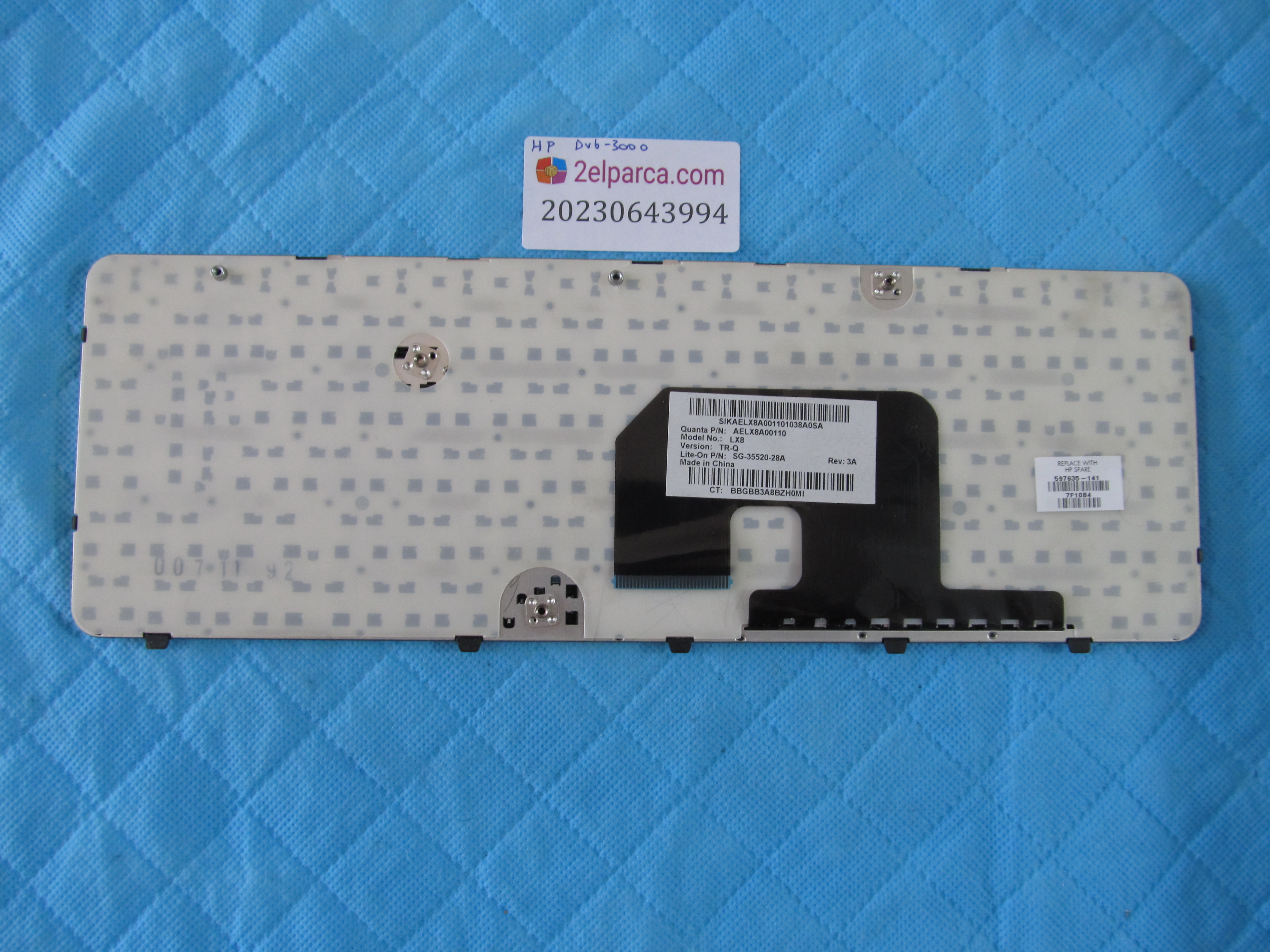 HP Hp dv6-3000 klavye orjinal ürün küçük görsel 2