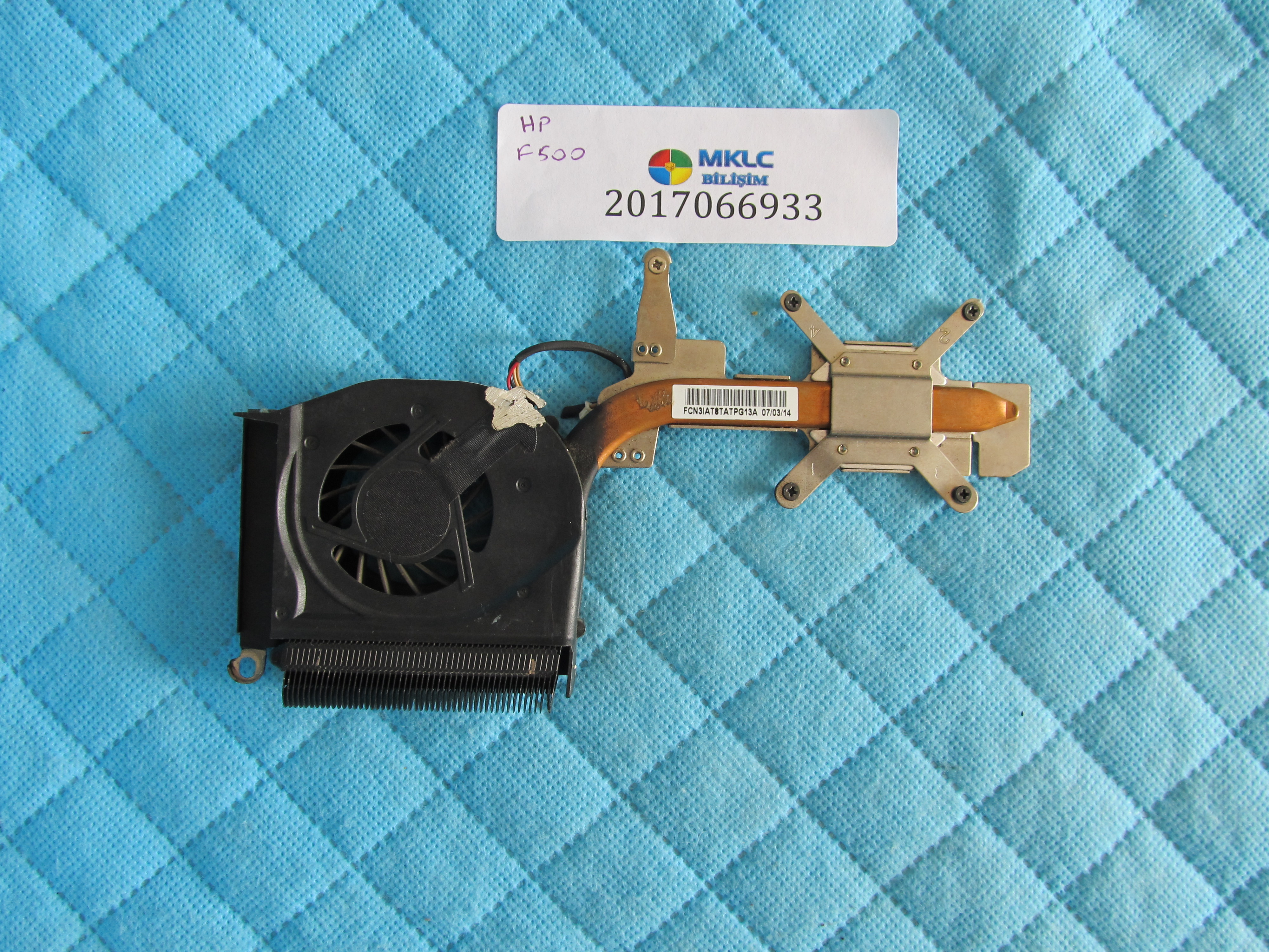 Hp f500 fan bakir soğutucu (heatsink)