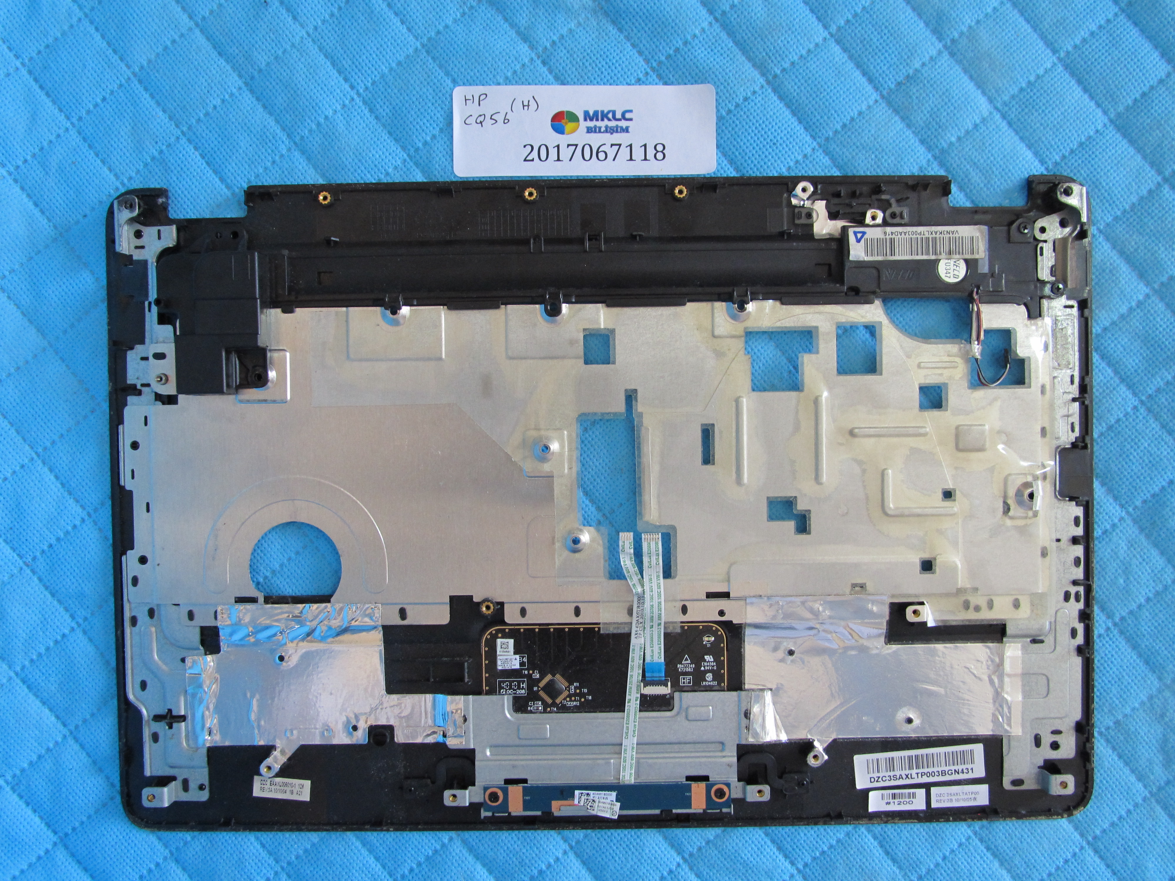 HP Hp cq56 üst kasa klavye kasasi (2 vida yeri tamirli hoparlör dahil) küçük görsel 2