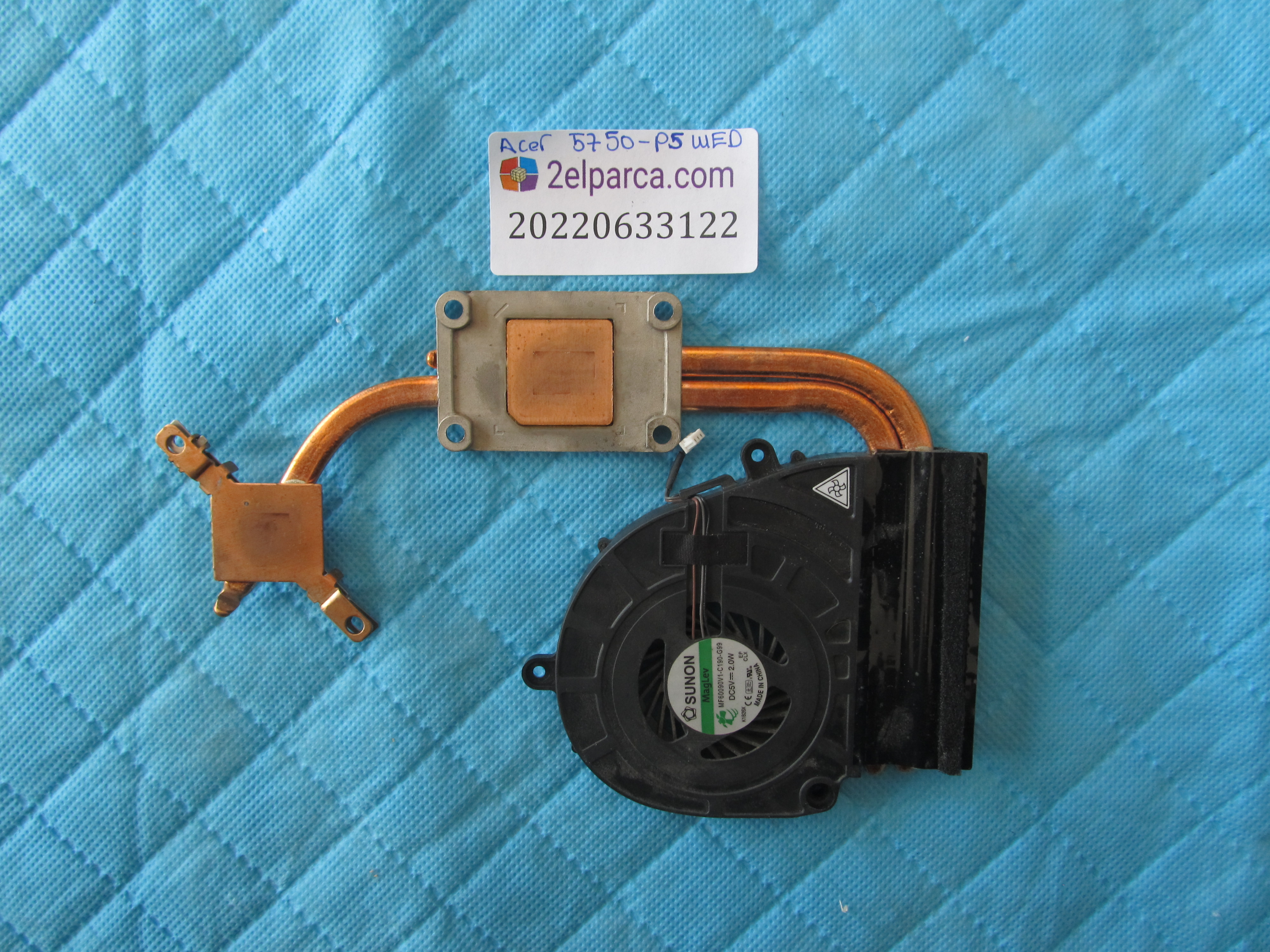ACER Acer 5750g fan soğutucu bakir heatsink orjinal ürün küçük görsel 2