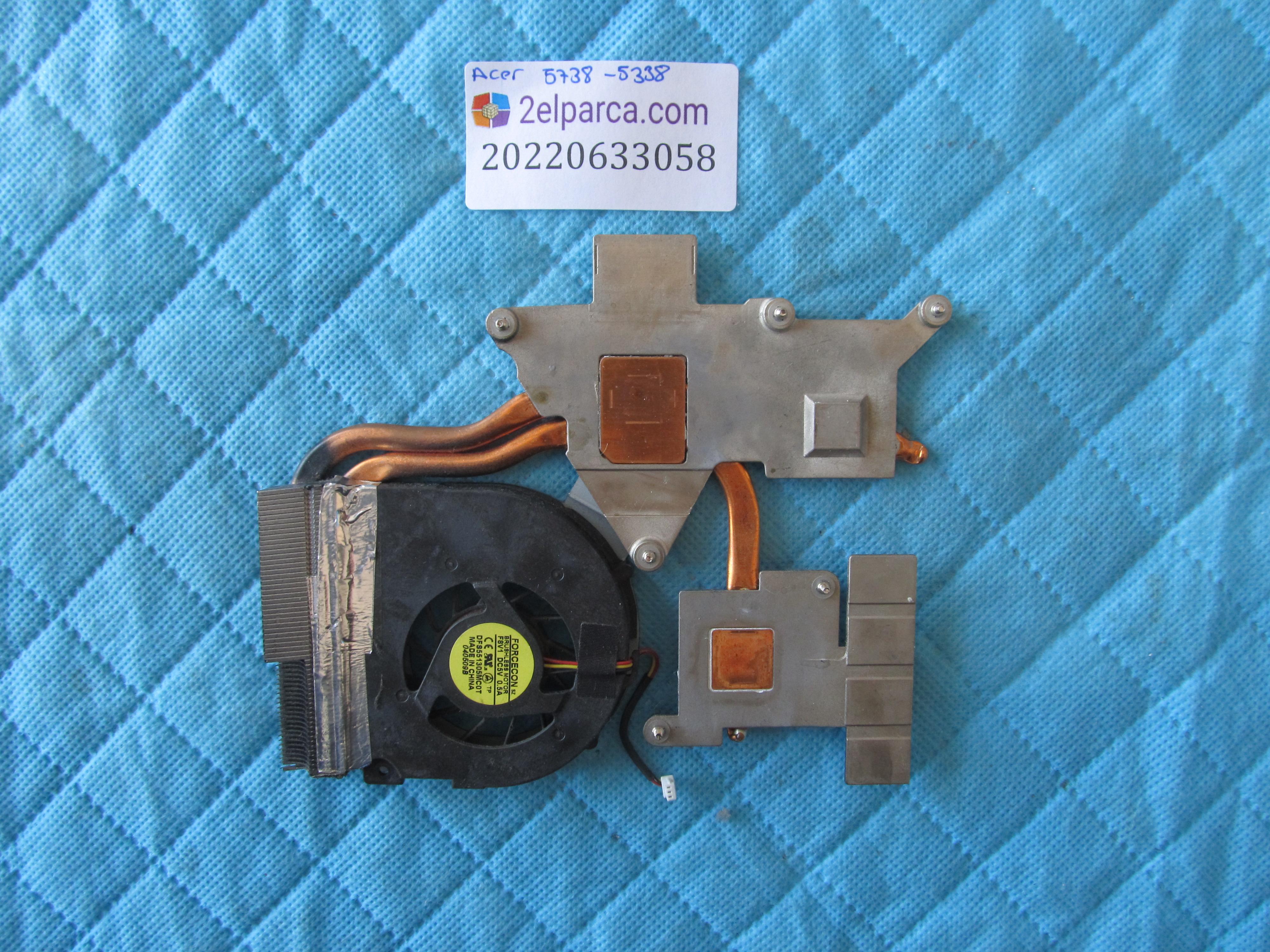 ACER Acer 5738 fan soğutucu bakir heatsink orjinal ürün küçük görsel 2