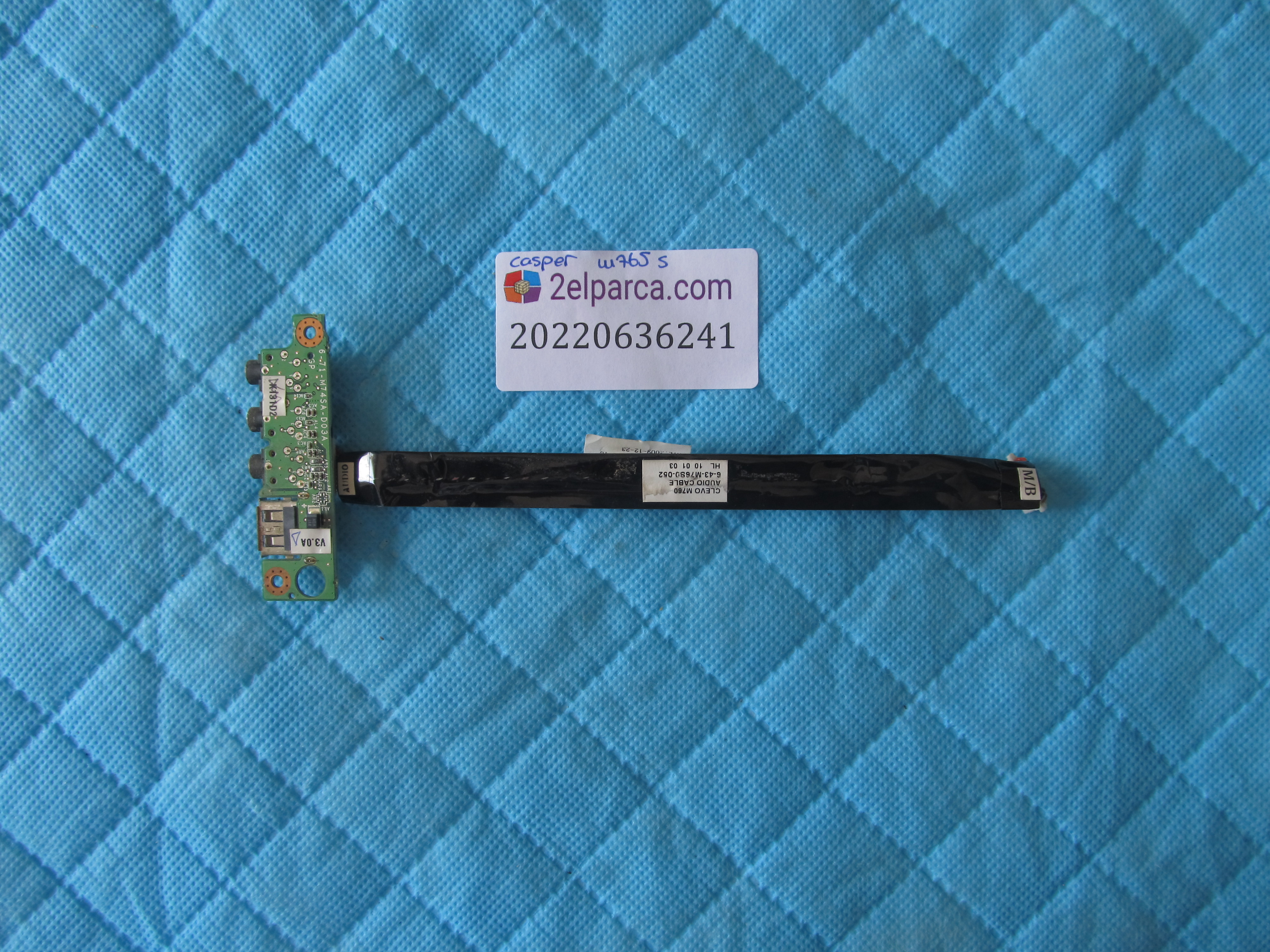 CASPER Casper w765s usb port flex ve ses karti orjinal ürün küçük görsel 2