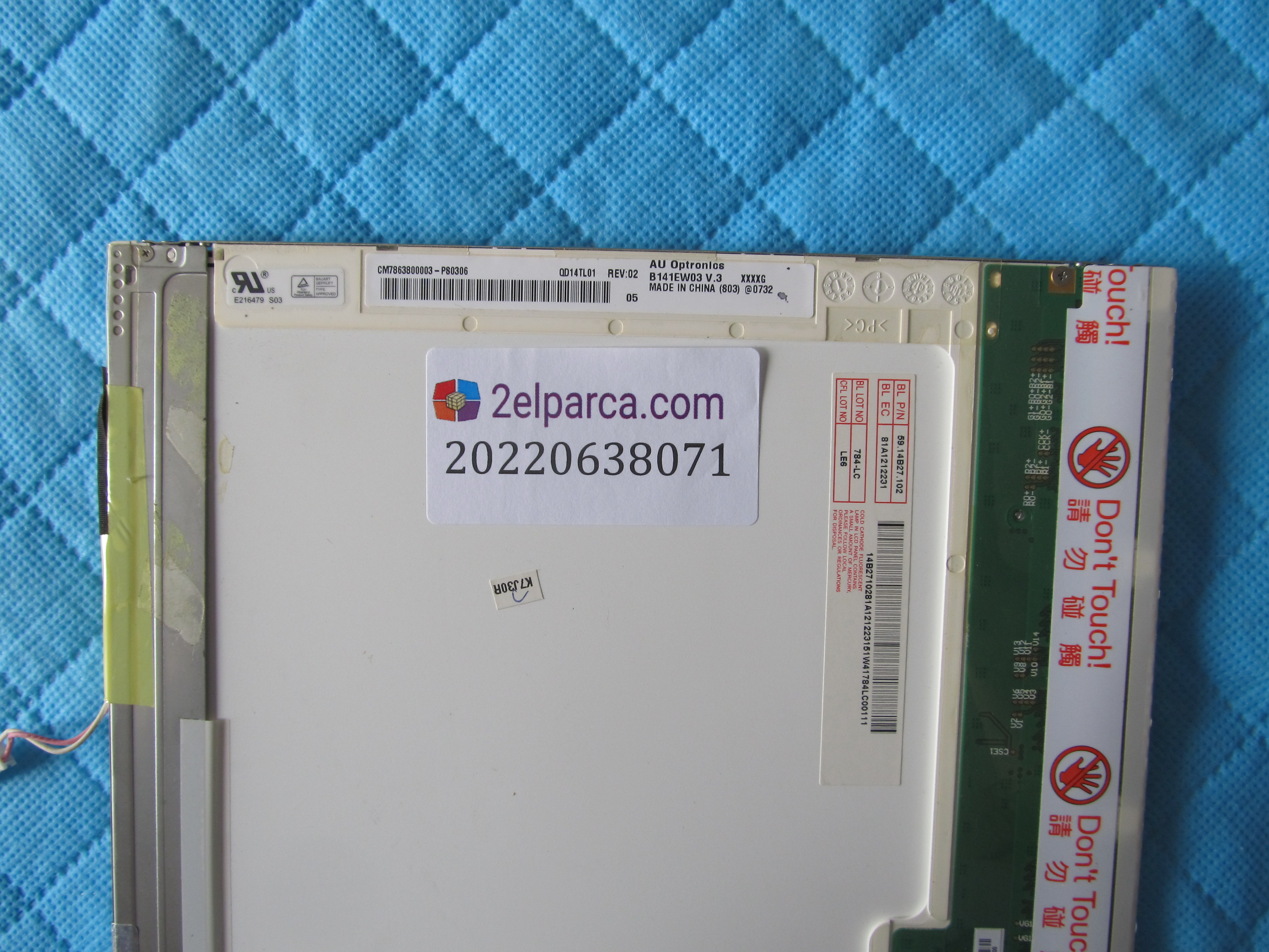 LG B141ew03 v.3 ekran orjinal 14.1 küçük görsel 2