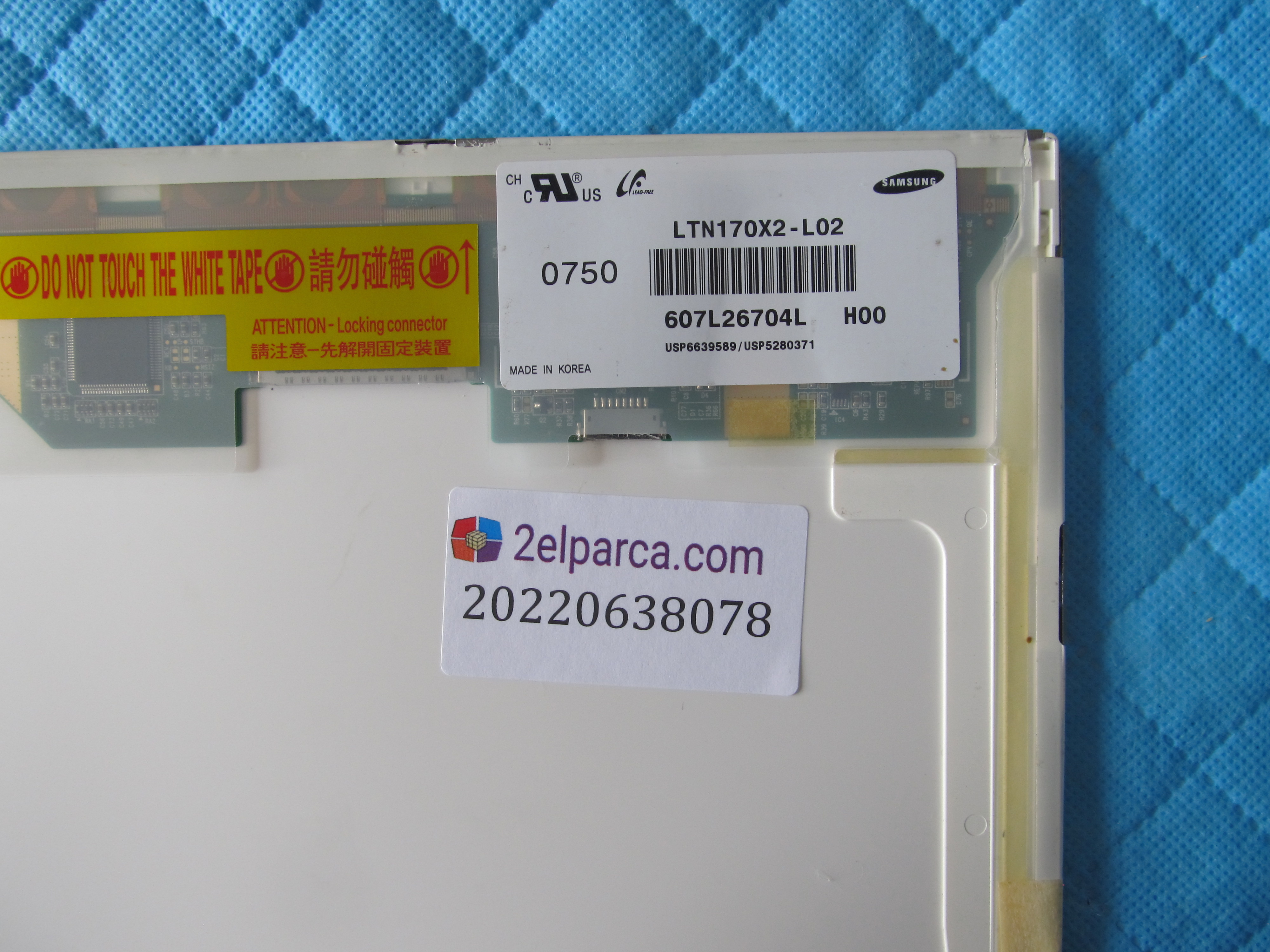 SAMSUNG Ltn170x2-l02 ekran orjinal 17.0 küçük görsel 2