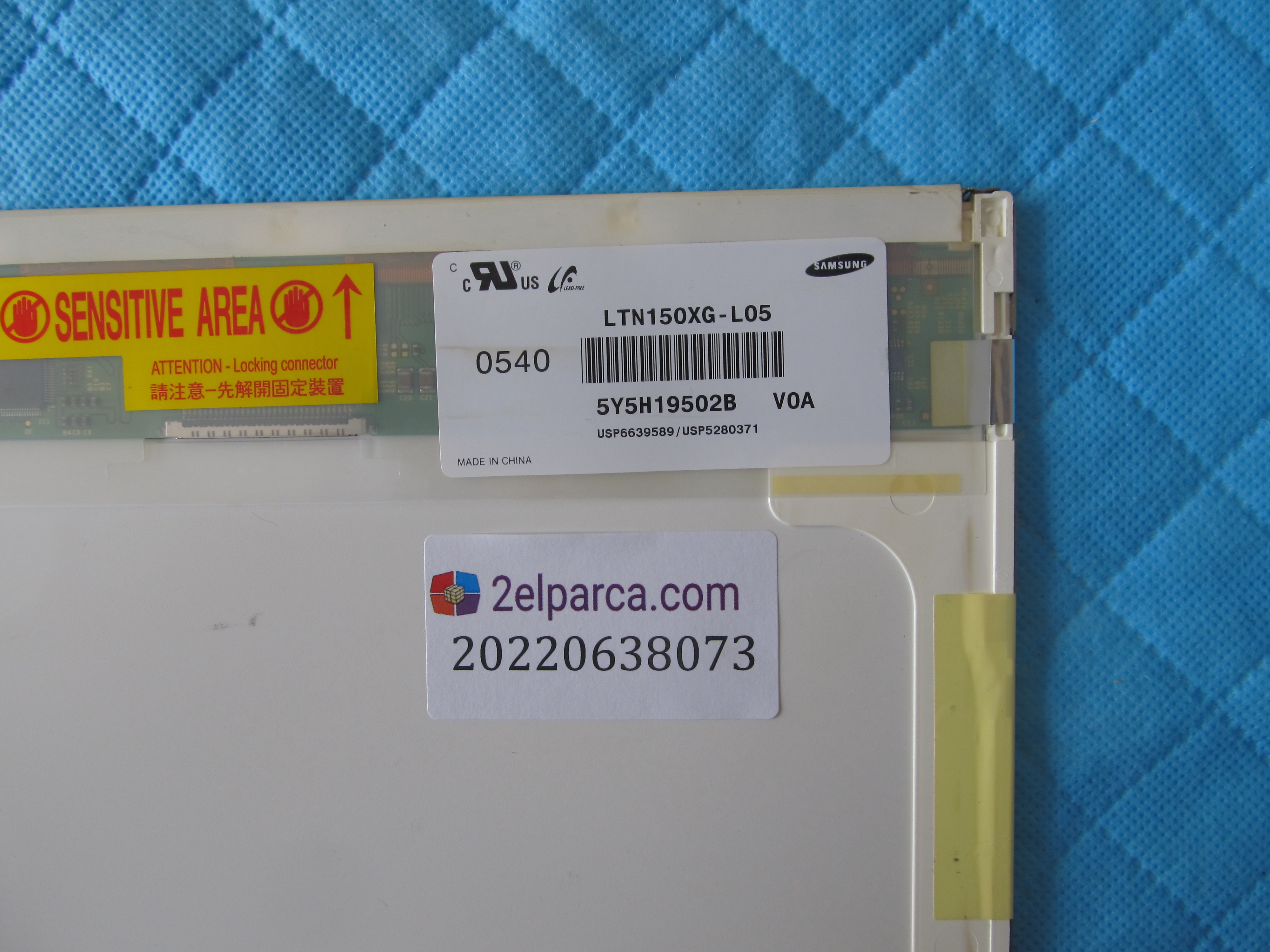 SAMSUNG Ltn150xg-l05 ekran orjinal 15.0 küçük görsel 2