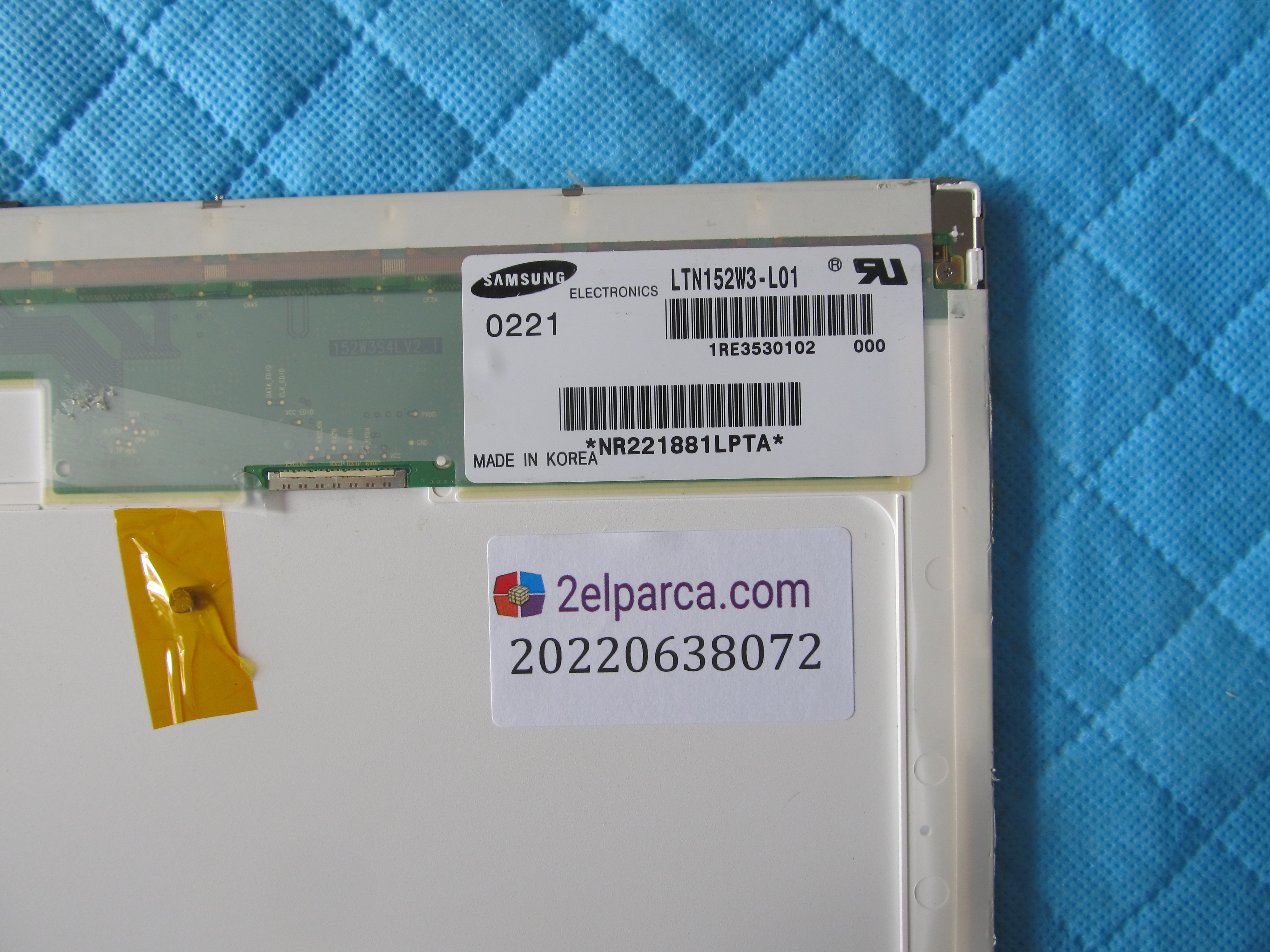 SAMSUNG Ltn152w3-l01 ekran orjinal 15.2 küçük görsel 2