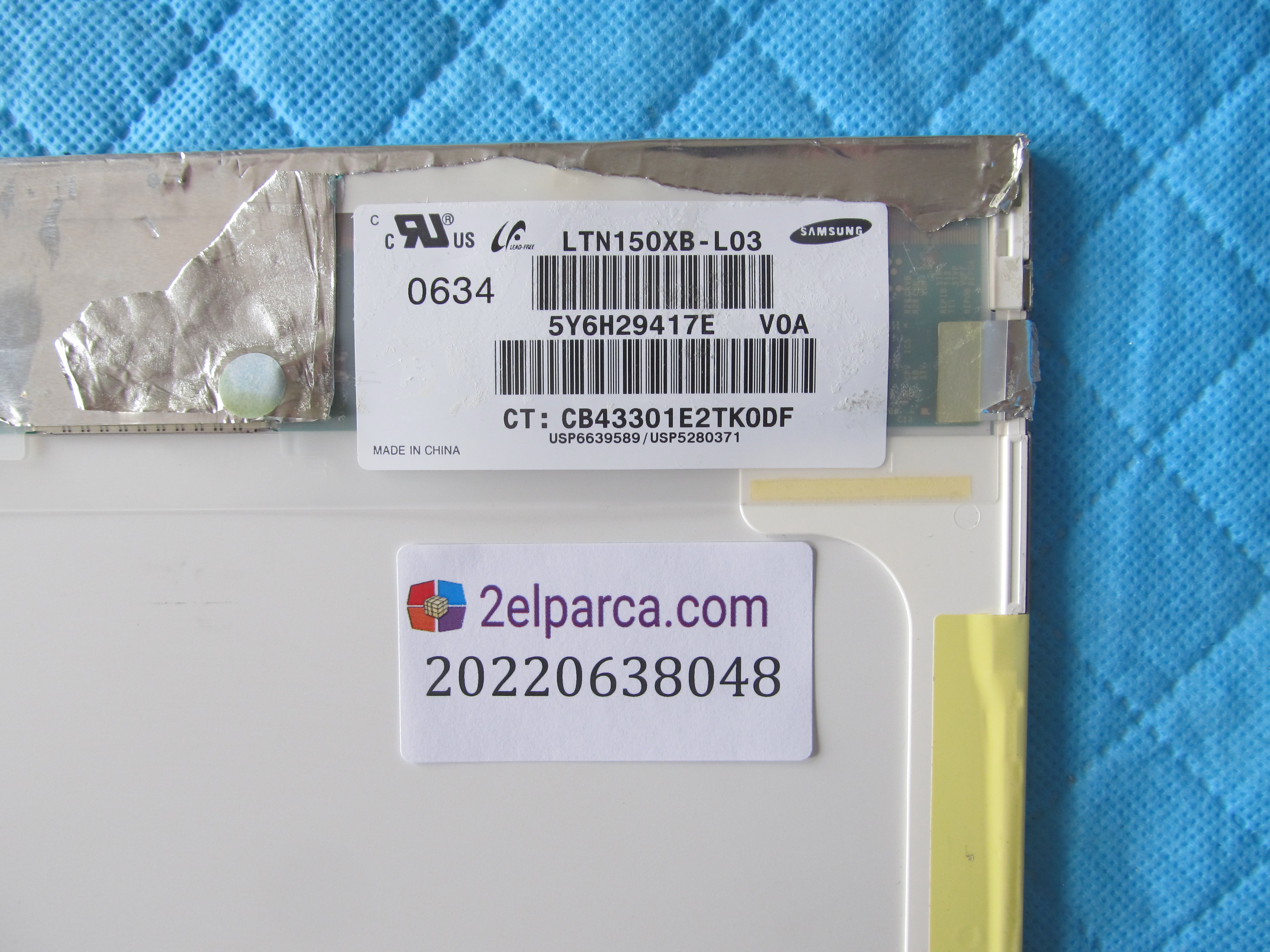 SAMSUNG Ltn150xb-l03 ekran orjinal 15.0 küçük görsel 2