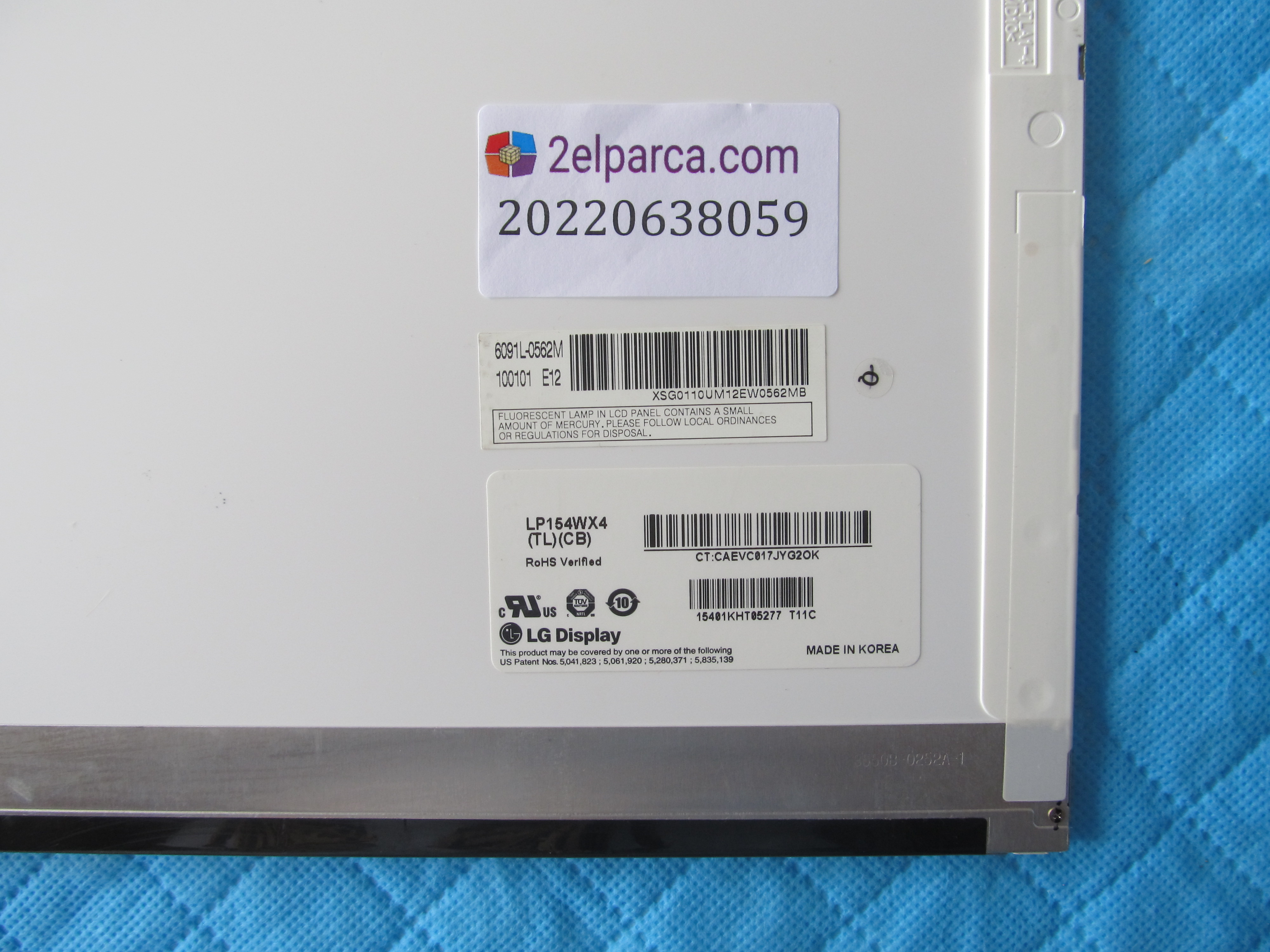 LG Lp154wx4 ekran 15.4 floresan 30 pin panel küçük görsel 2
