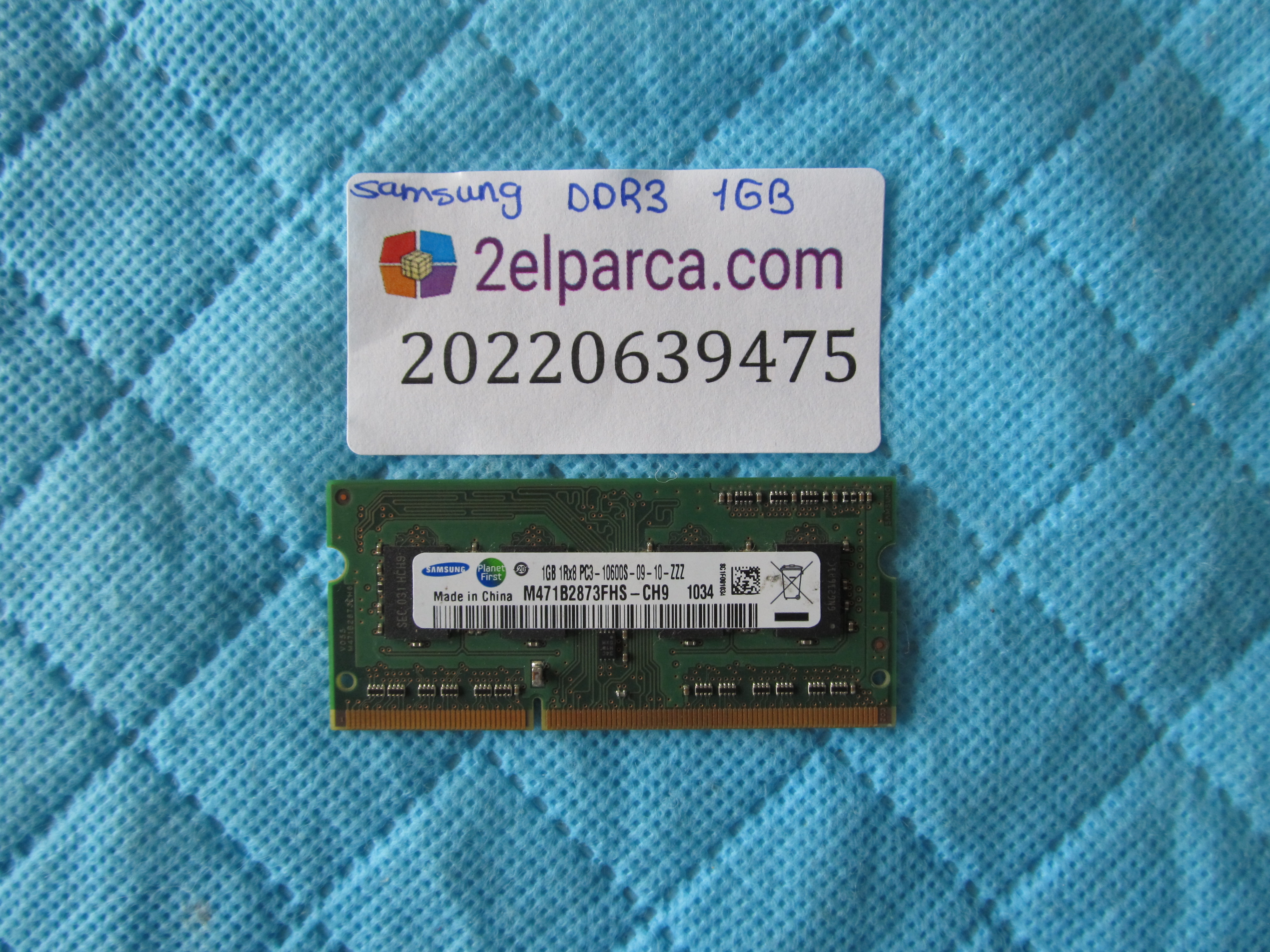 Samsung 1gb ddr3 10600s-09-10-zzz ram bellek orjinal ürün