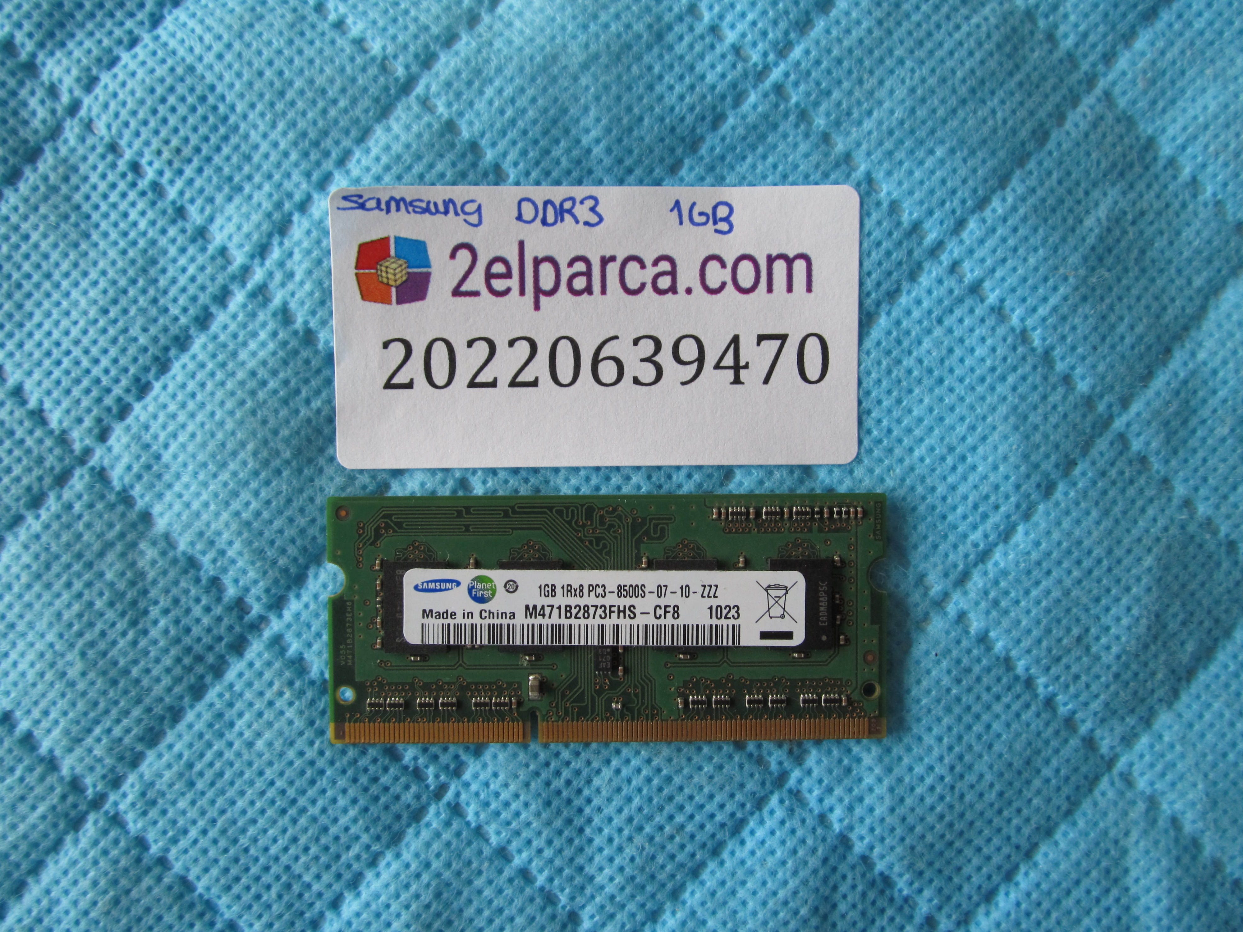 Samsung 1gb ddr3 8500s-07-10-zzz ram bellek orjinal ürün