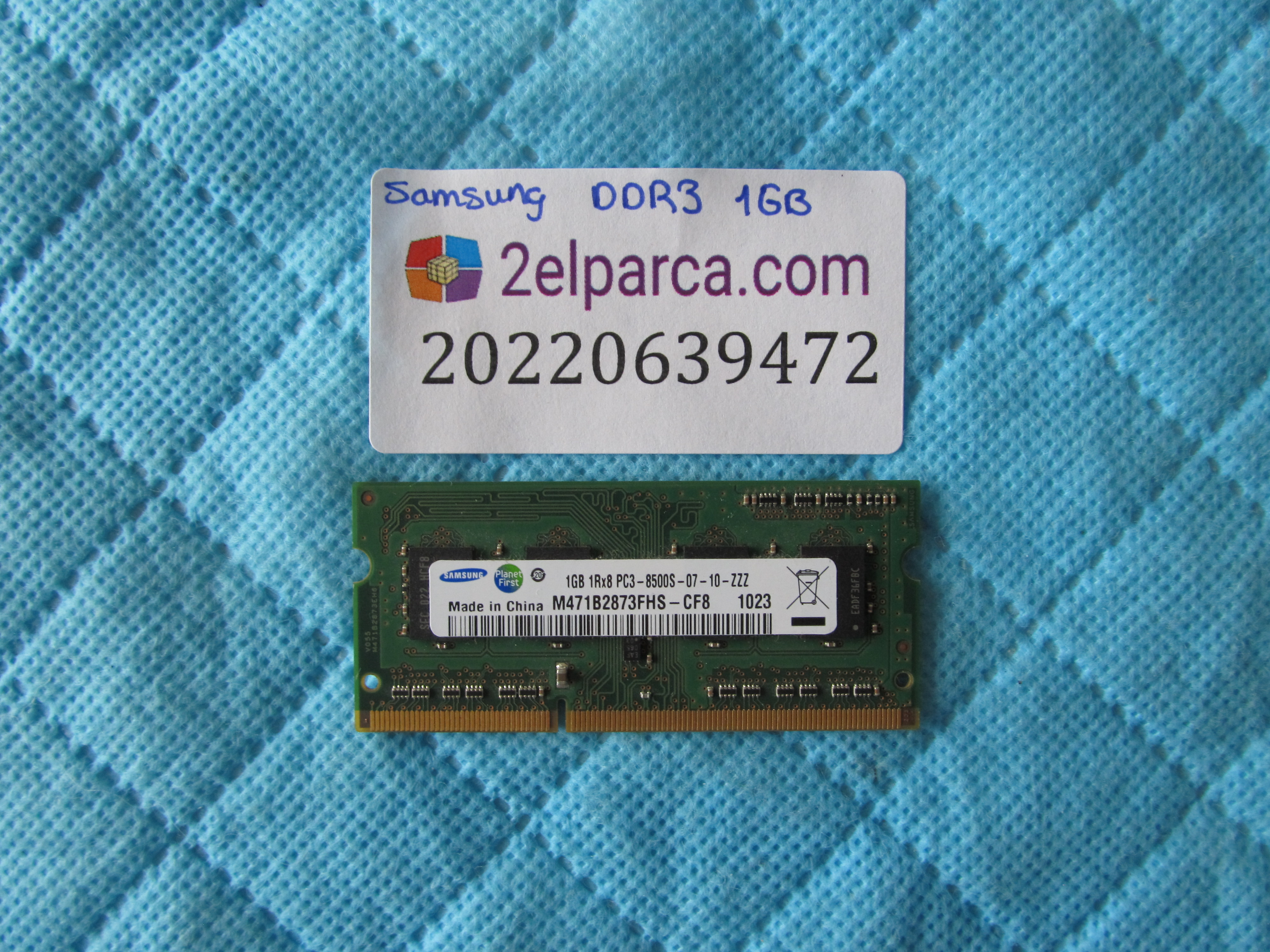 Samsung 1gb ddr3 8500s-07-10-zzz ram bellek orjinal ürün