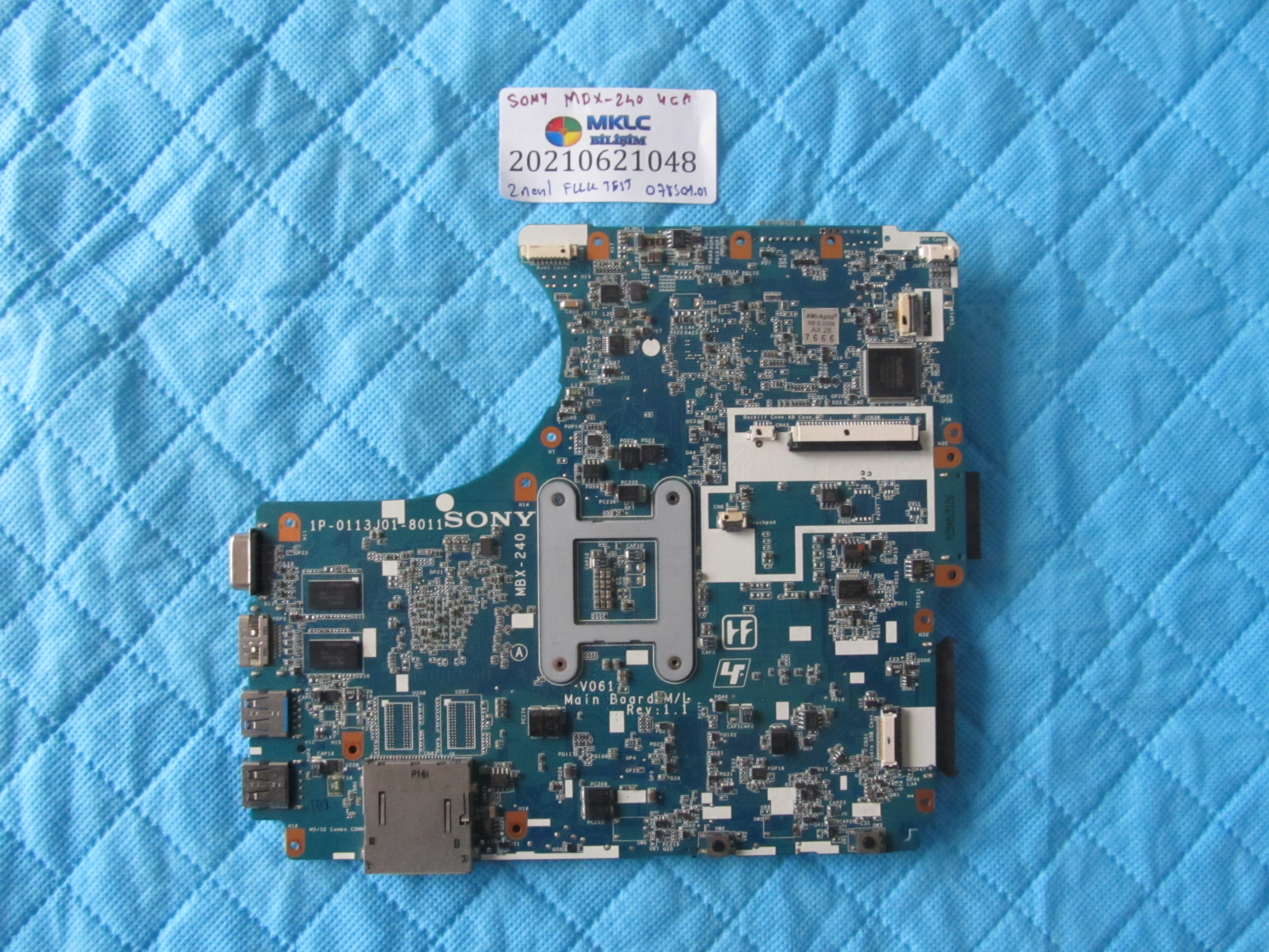SONY Sony mbx-240 anakart ekran kartli orjinal sifir küçük görsel 2