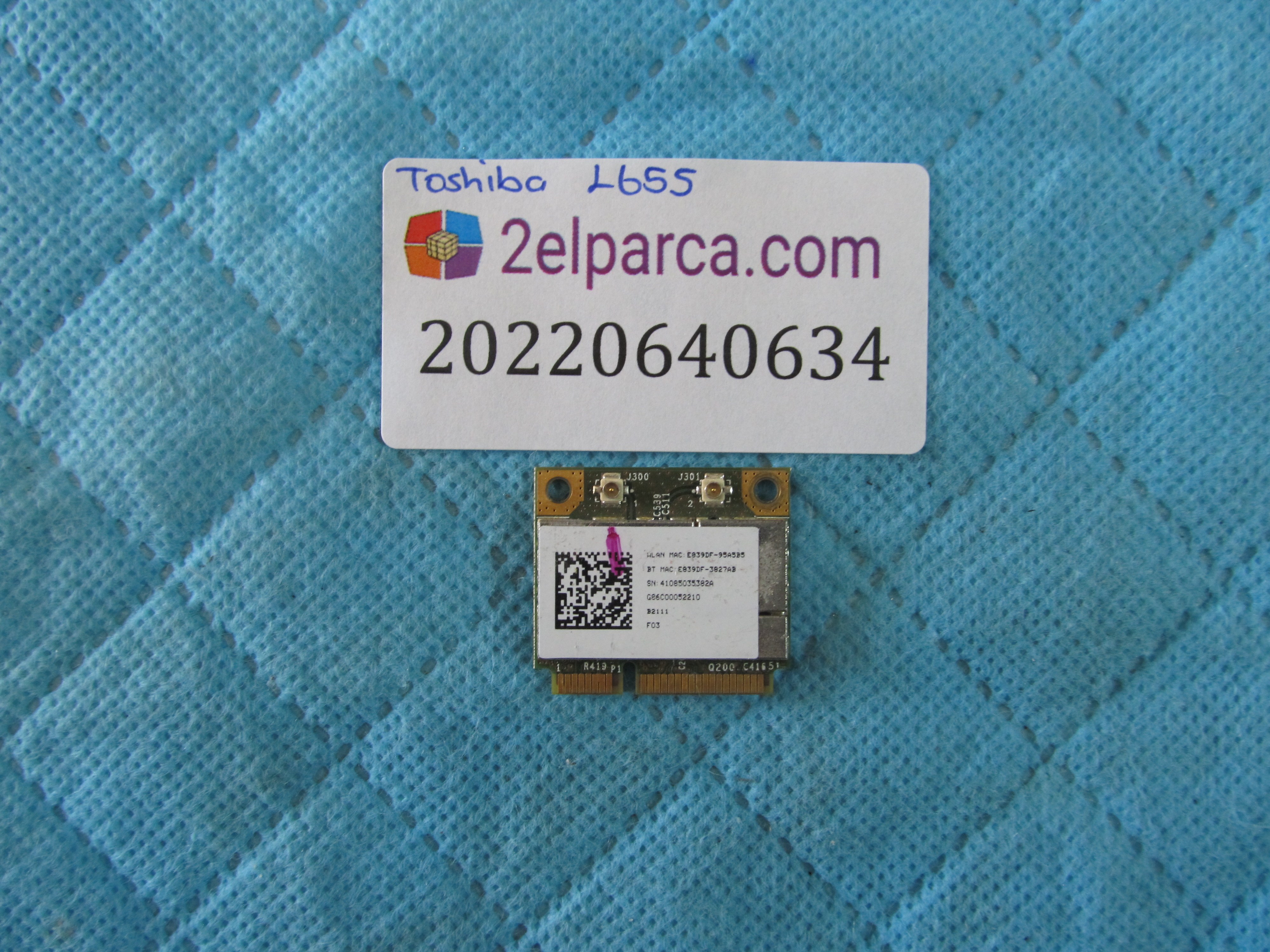 Toshiba l655 wifi karti orjinal ürün