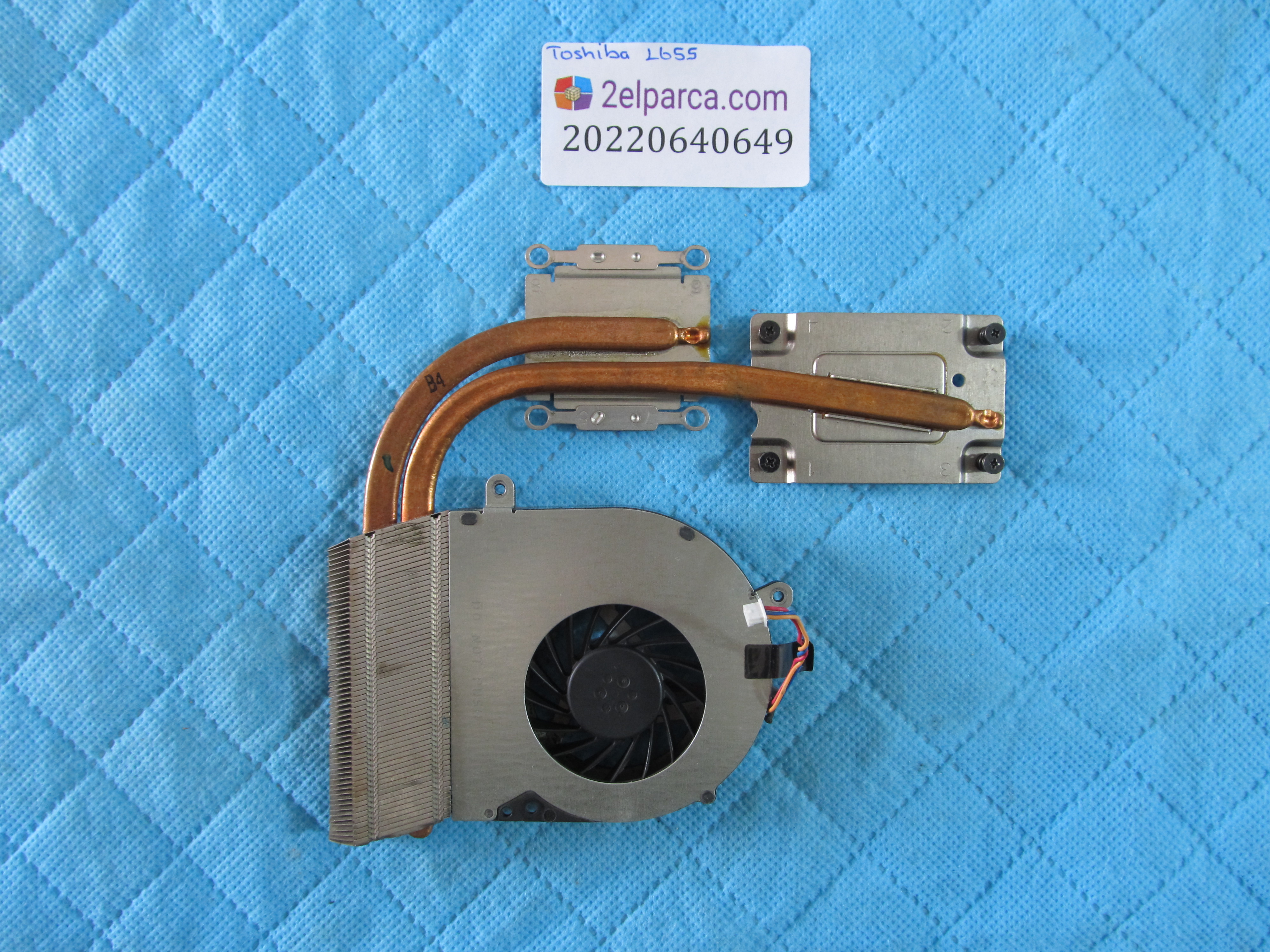 Toshiba l655 fan bakir soğutucu (heatsink) orjinal ürün