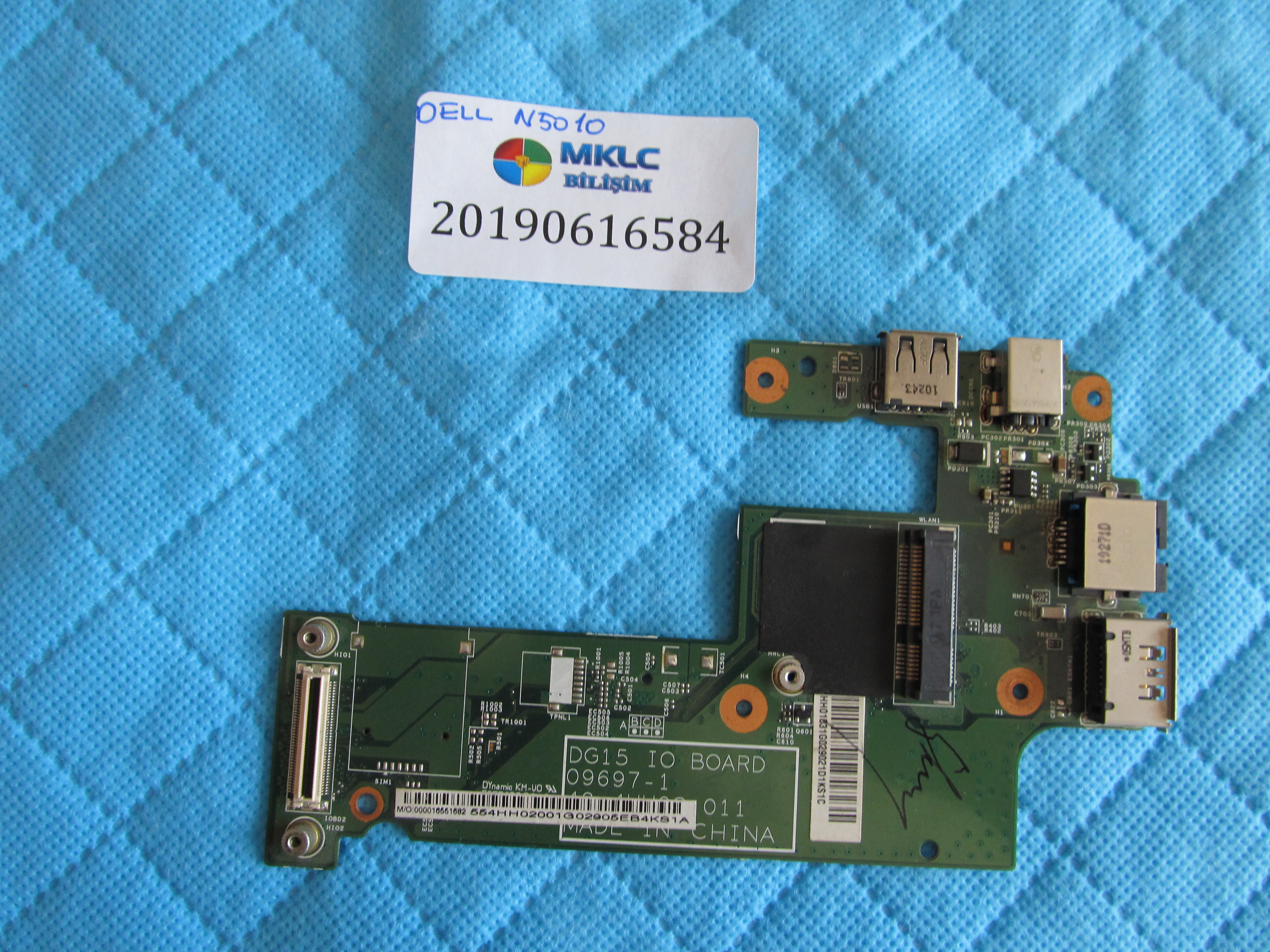 Dell n5010 usb-ethernet ve ses karti dc board orjinal ürün