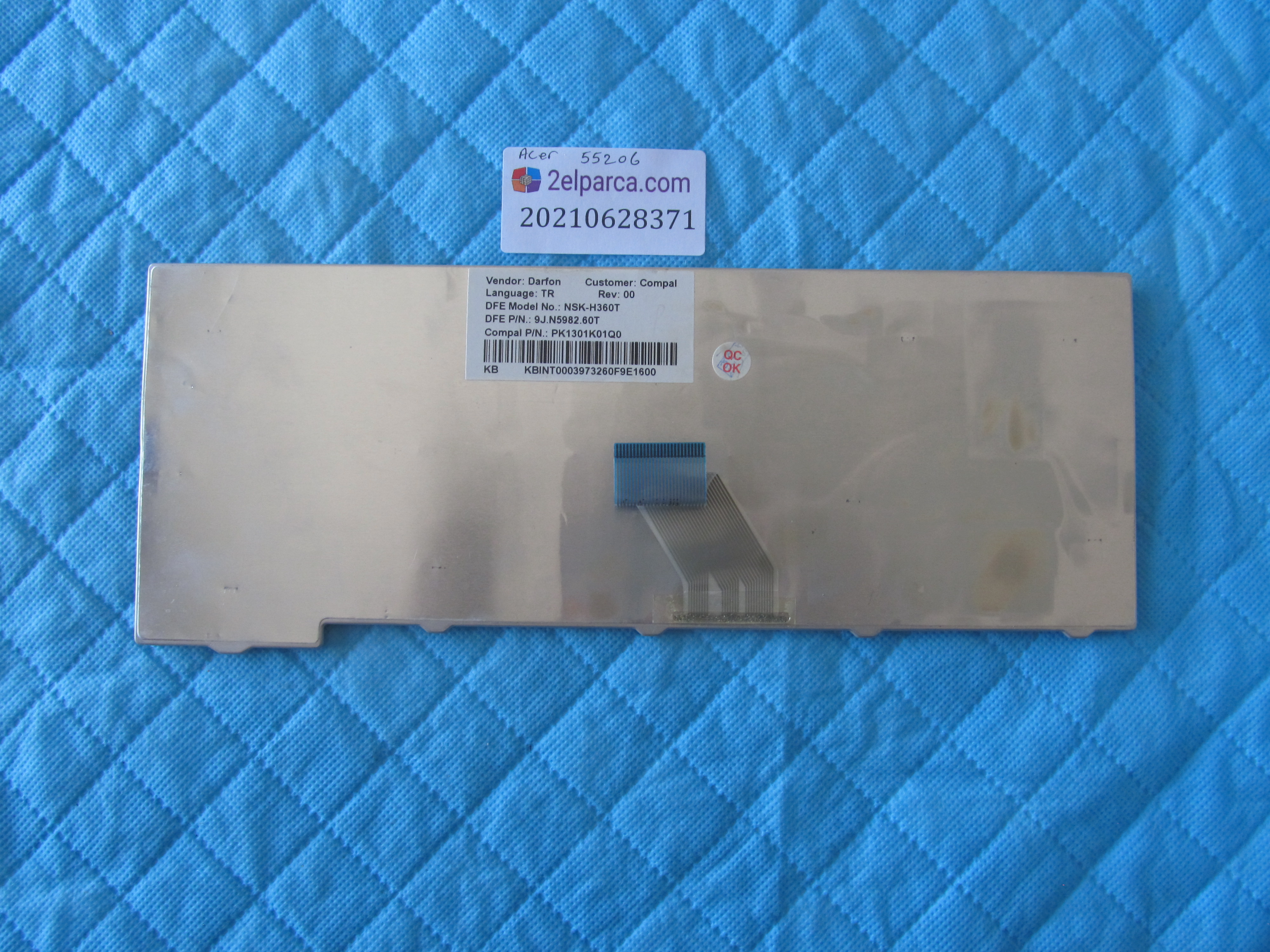 ACER Acer 5520g klavye tr q (4 tuş eksik) küçük görsel 2