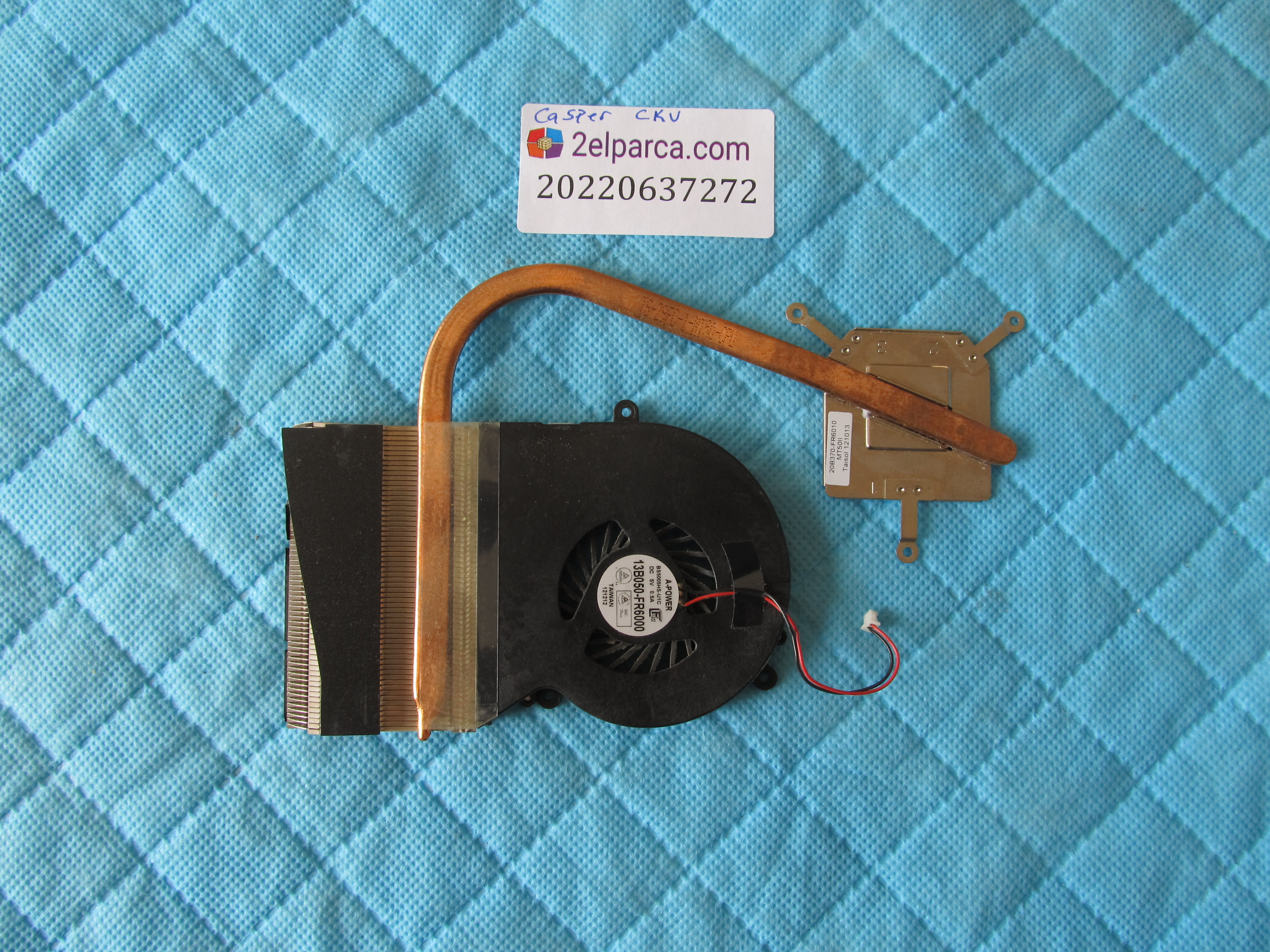 Casper cku fan bakir soğutucu (heatsink) orjinal ürün