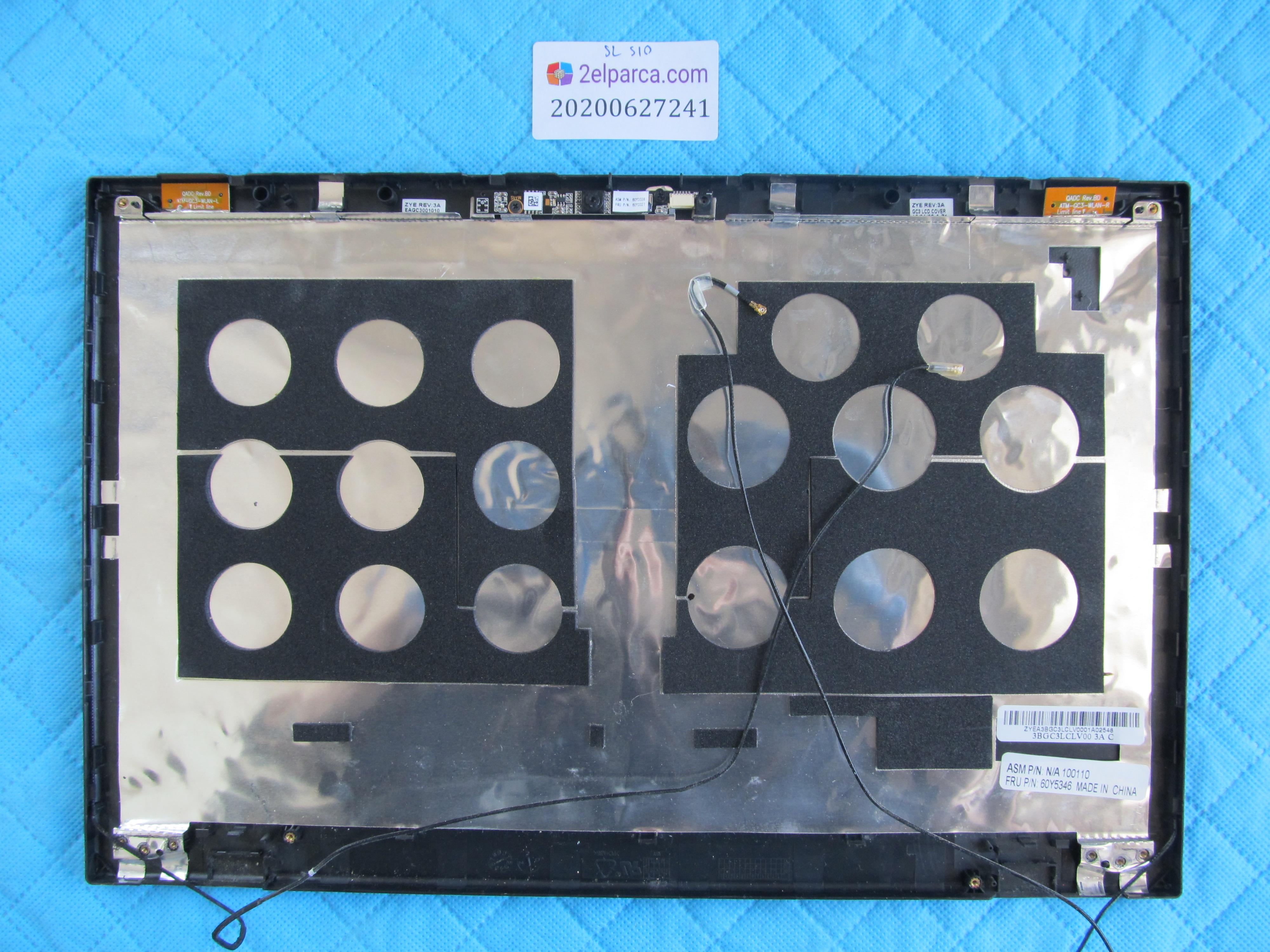 LENOVO Lenovo sl510 arka kapak lcd back cover (kozmetik biraz yipranmiş) küçük görsel 2
