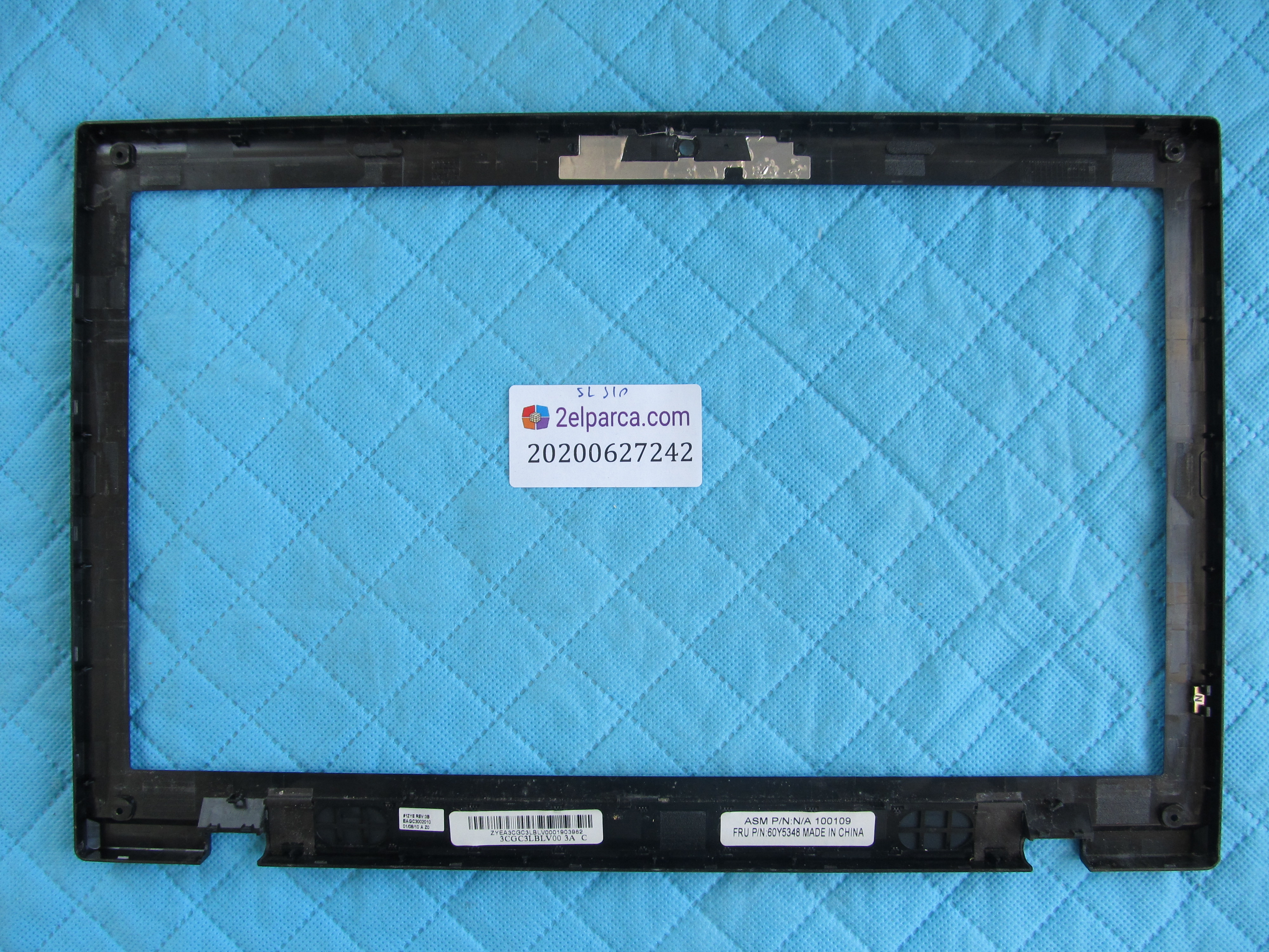 LENOVO Lenovo sl510 ekran ön çerçeve lcd bezel orjinal ürün küçük görsel 2