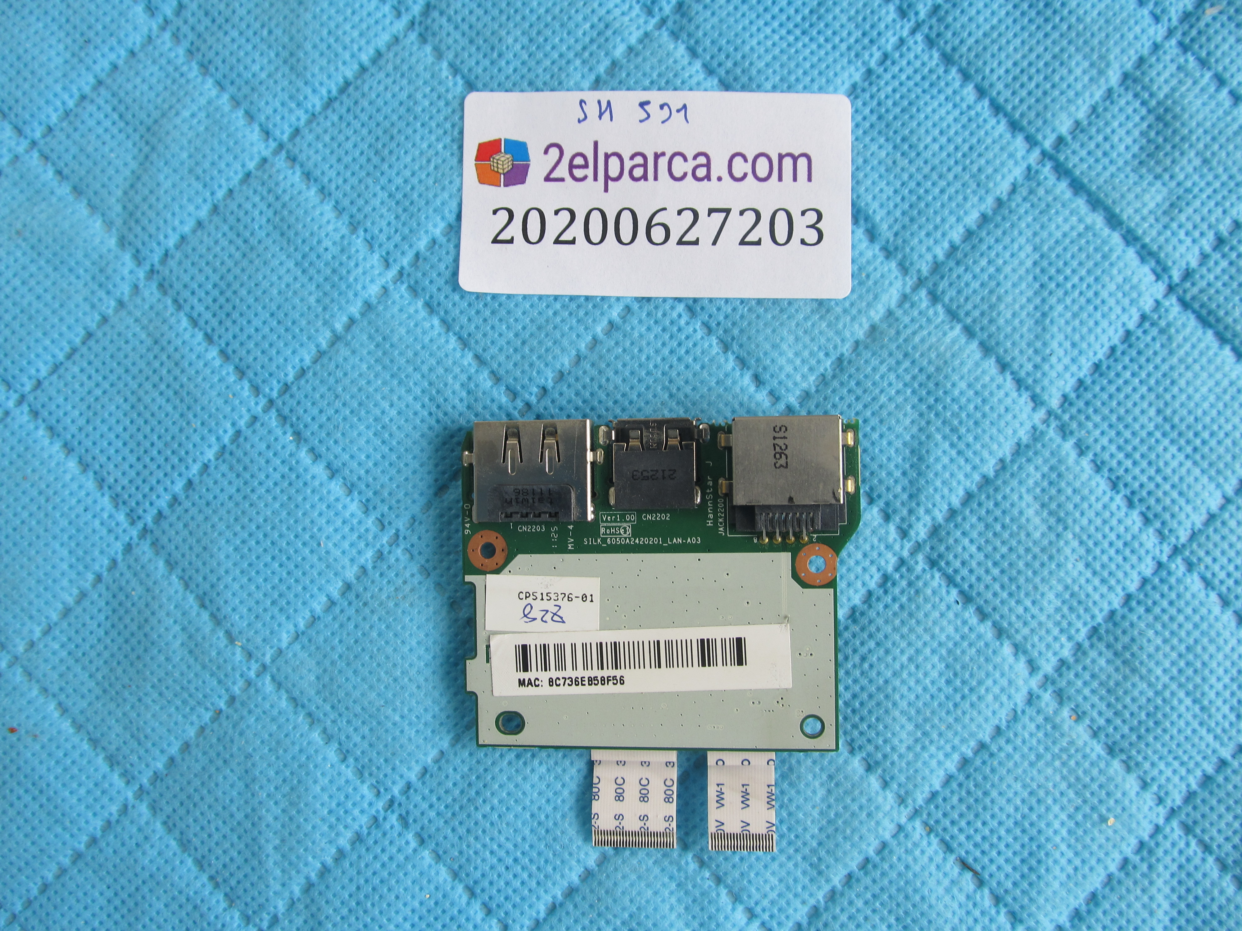 FUJİTSU Fujitsu lifebook sh531 usb ethernet port flex orjinal ürün küçük görsel 2