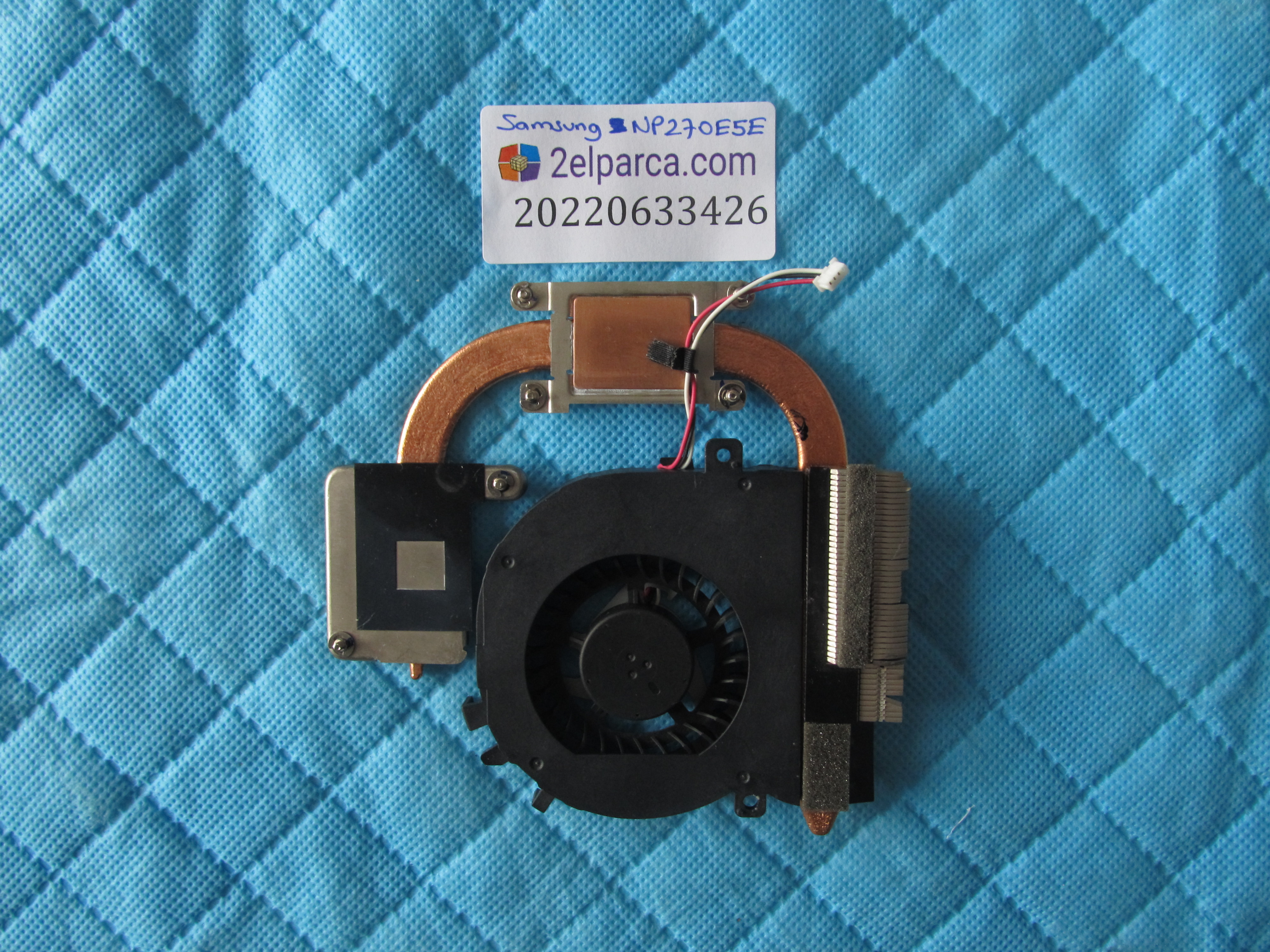 SAMSUNG Samsung np270 fan soğutucu bakir heatsink set orjinal ürün küçük görsel 2
