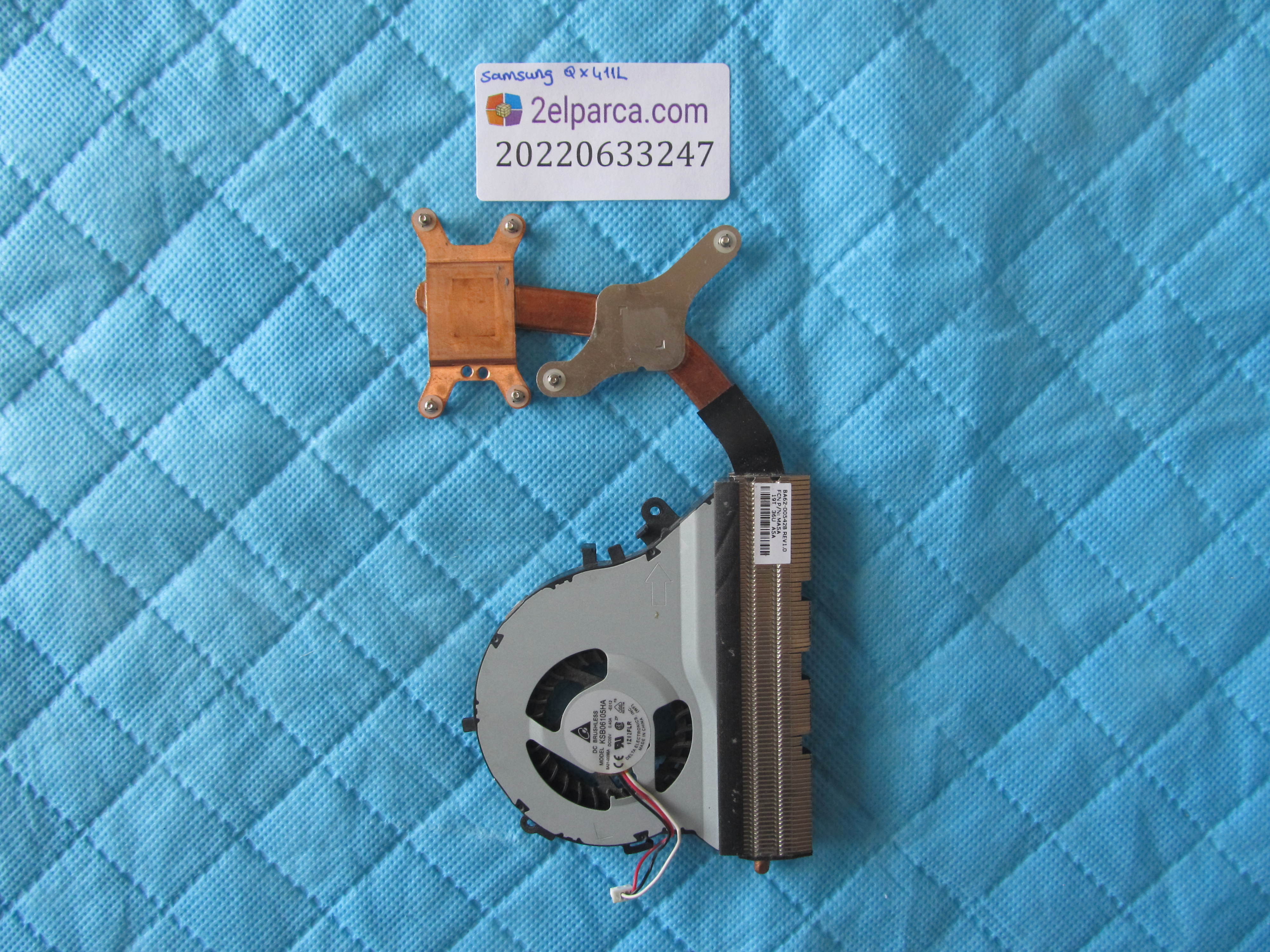 SAMSUNG Samsung qx411 fan soğutucu bakir heatsink orjinal ürün küçük görsel 2