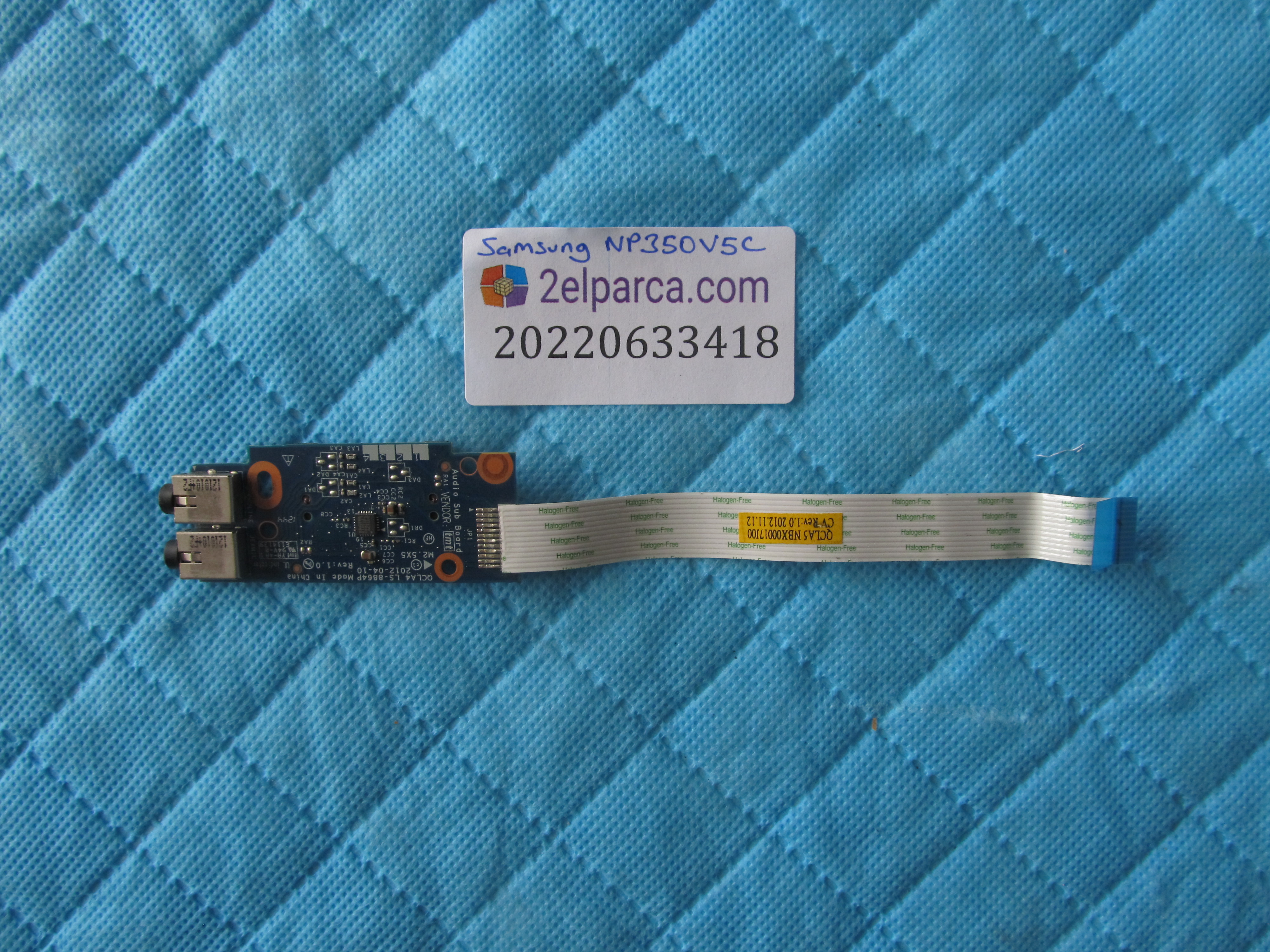 SAMSUNG Samsung np350 ses karti flex dahil orjinal ürün küçük görsel 2