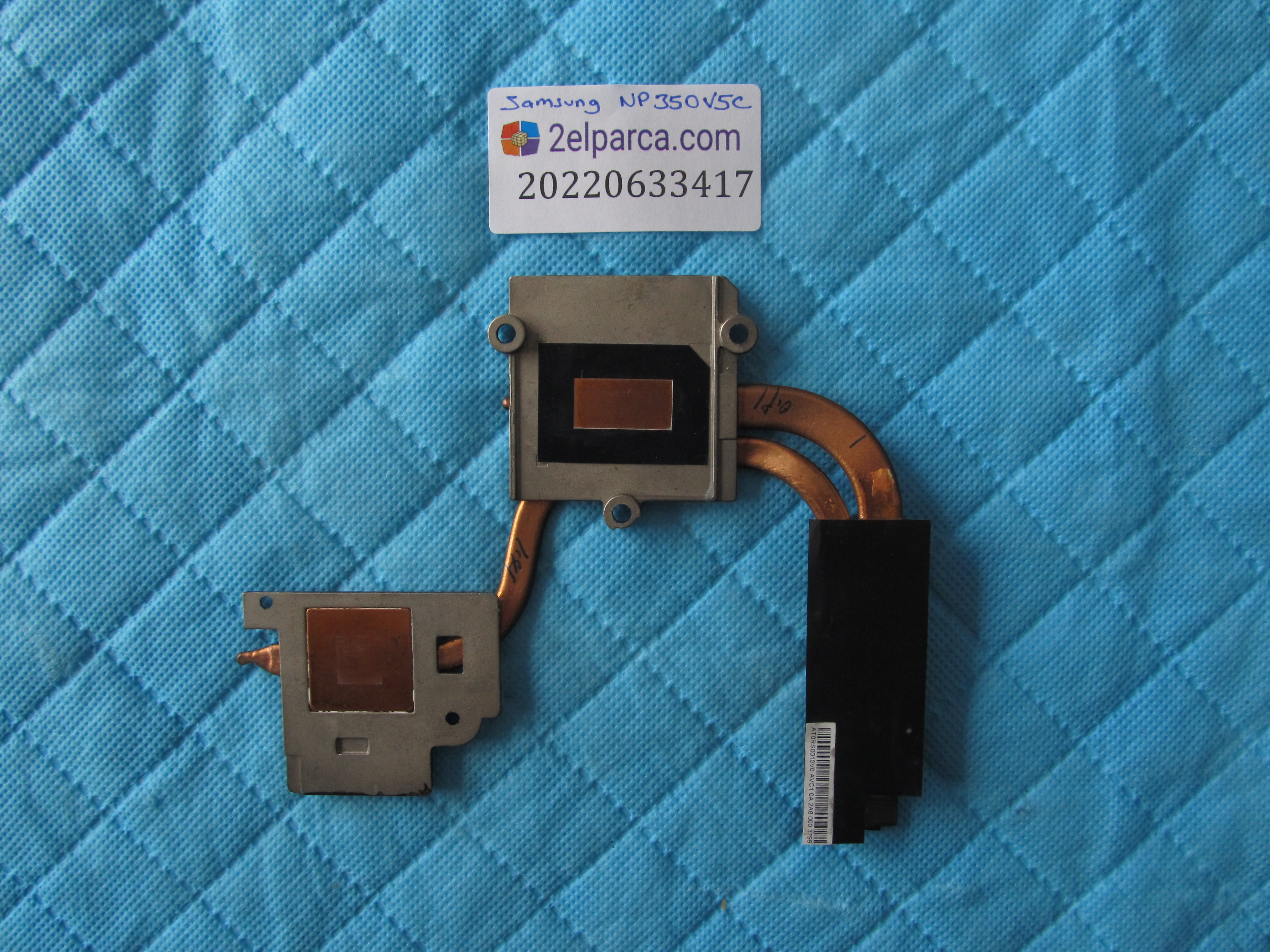 SAMSUNG Samsung np350 soğutucu bakir heatsink orjinal ürün küçük görsel 2