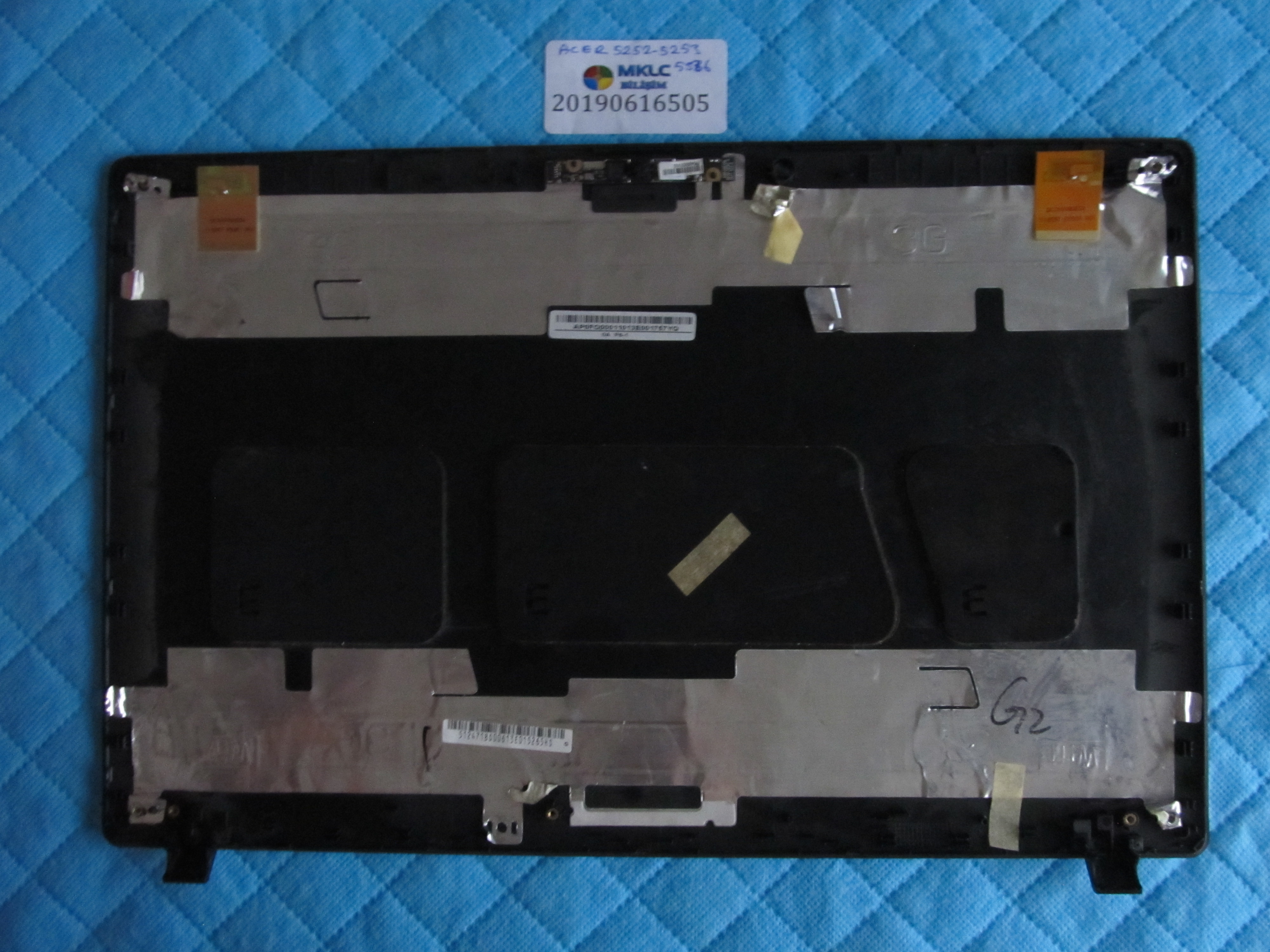 ACER Acer 5252-5253-5336 ekran arka kapak lcd back cover orjinal ürün küçük görsel 2