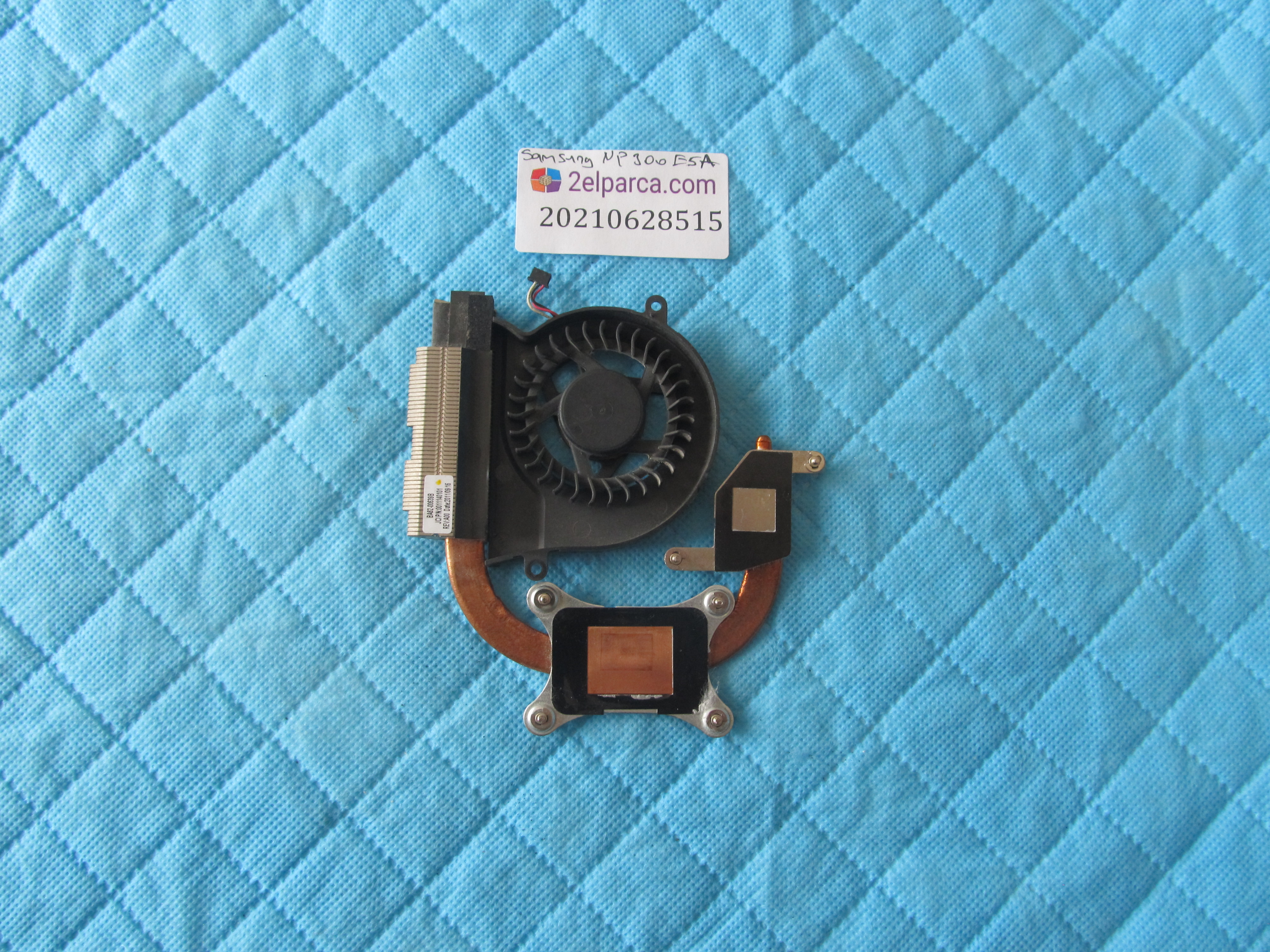 SAMSUNG Samsung np300e5a fan bakir soğutucu (heatsink) küçük görsel 2