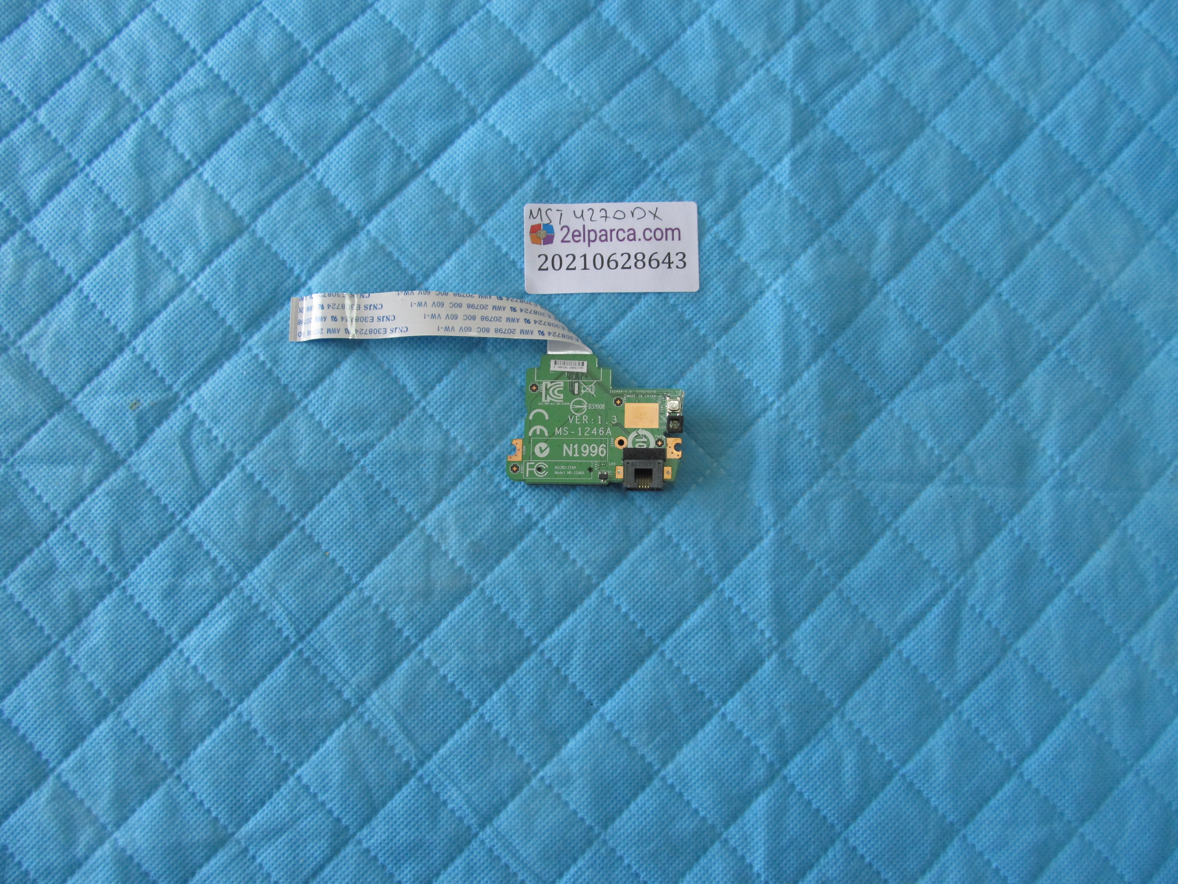 MSI Msi u270dx ethernet kart okuyucu board flex küçük görsel 2