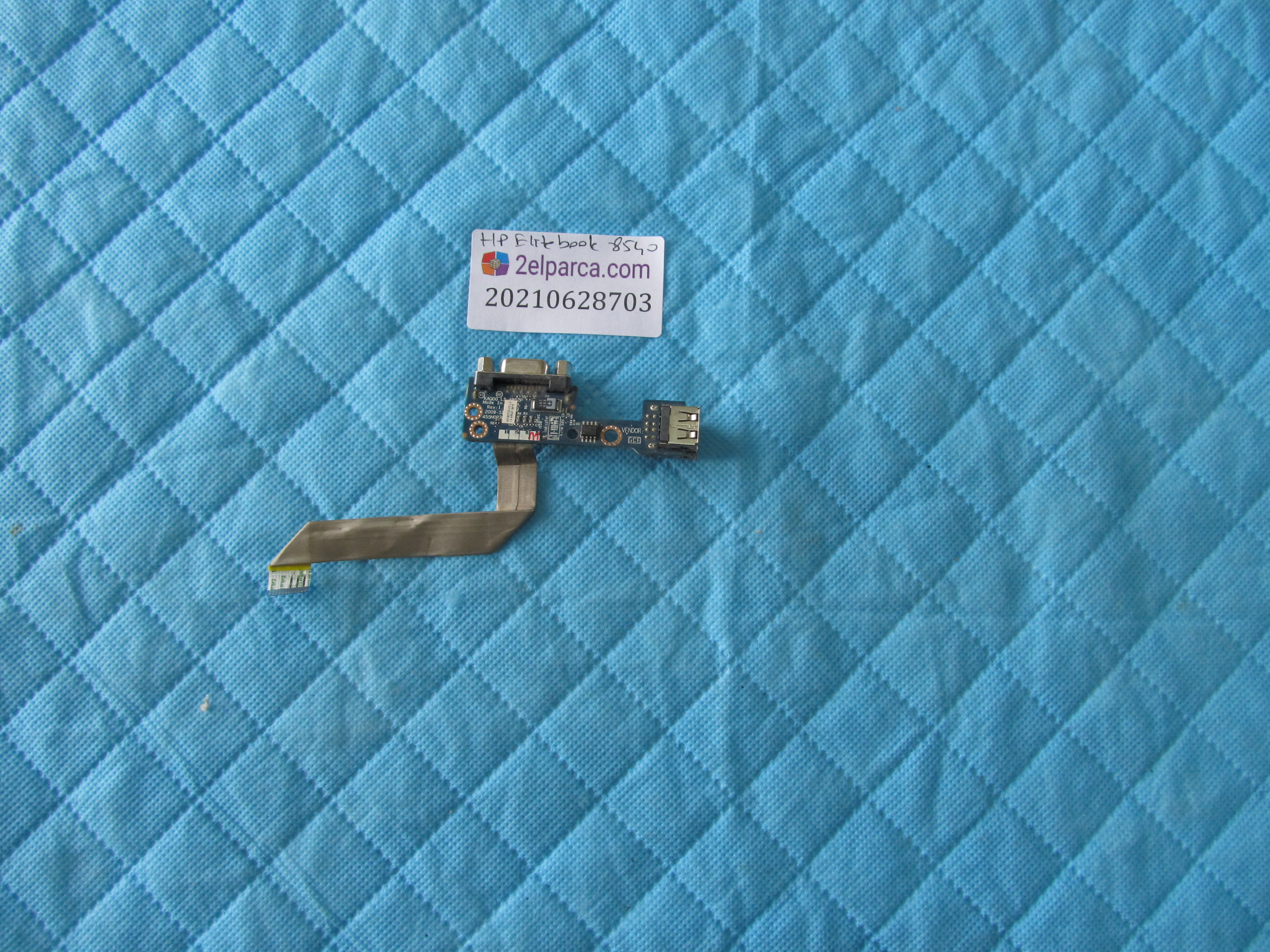 HP Hp elitebook 8540 usb ve vga board flex orjinal ürün küçük görsel 2