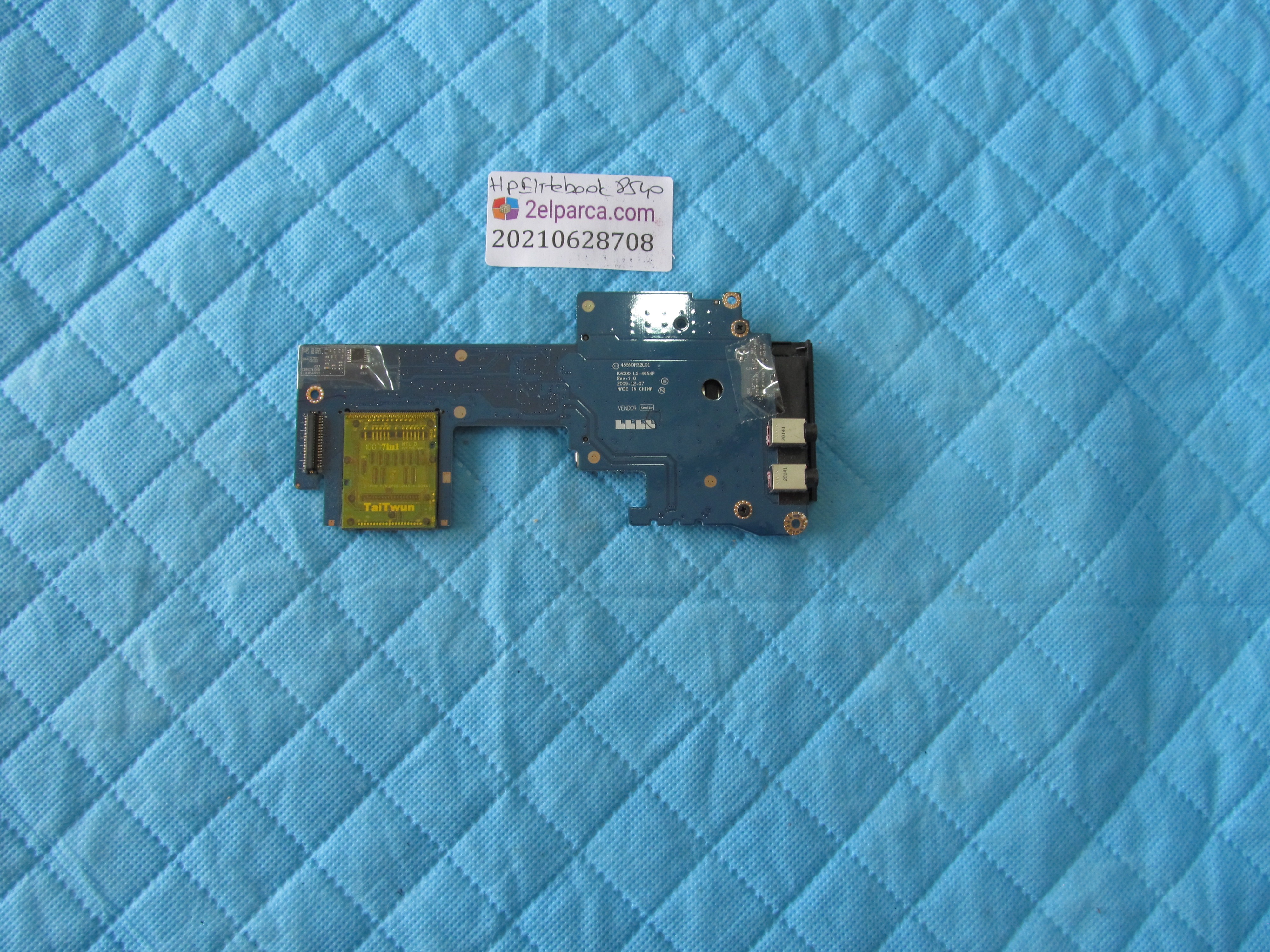 HP Hp elitebook 8540 ses ve kart okuyucu board flex orjinal ürün küçük görsel 2