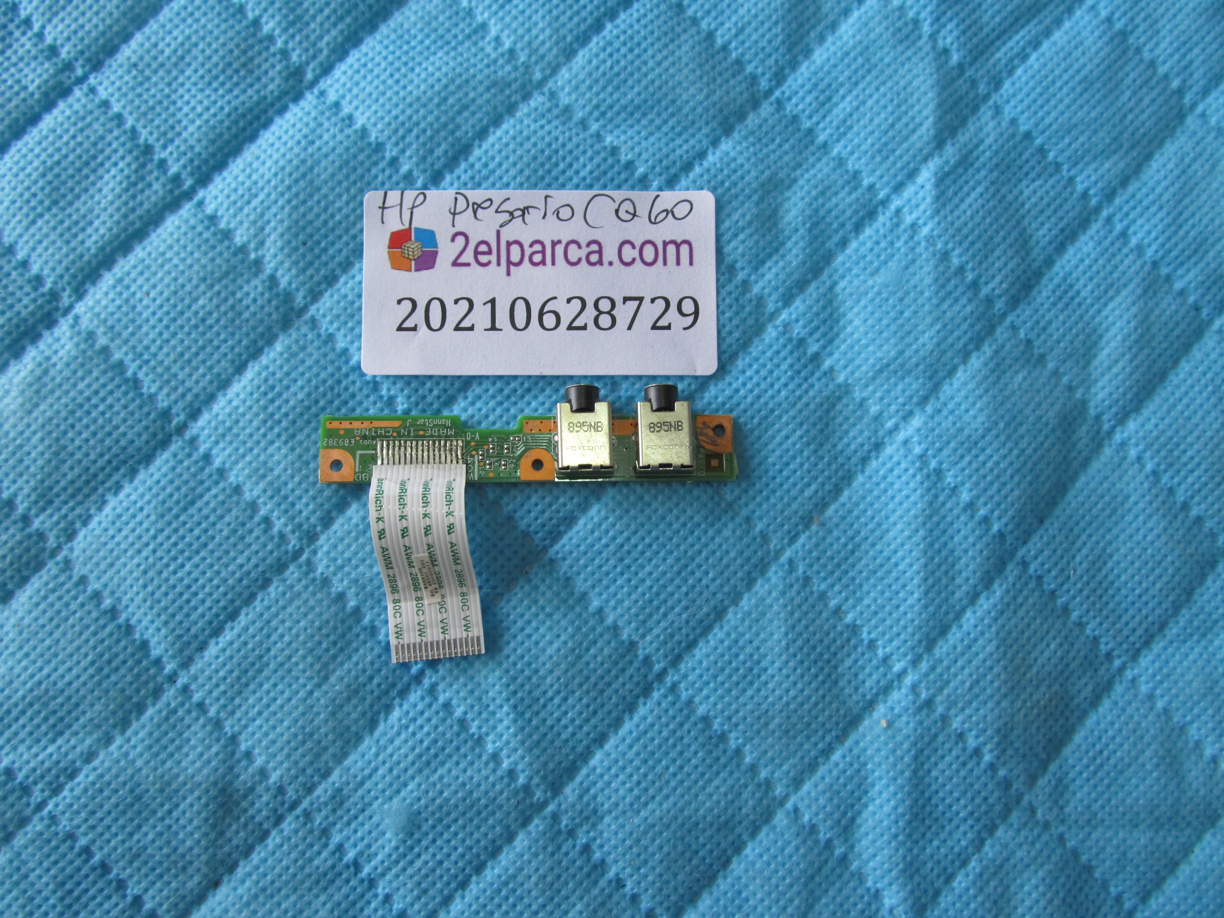 HP Hp presario cq60 ses board flex orjinal ürün küçük görsel 2