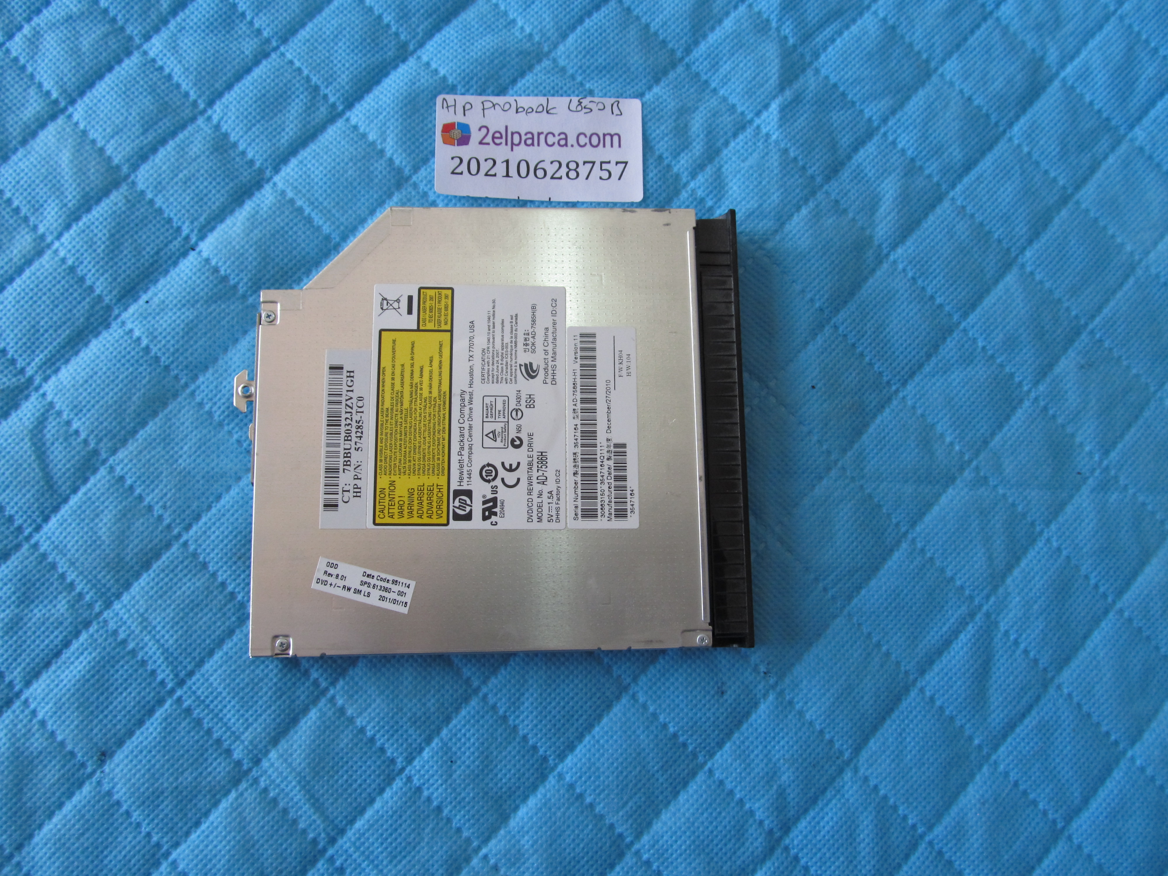 HP Hp probook 6550b dvd küçük görsel 2